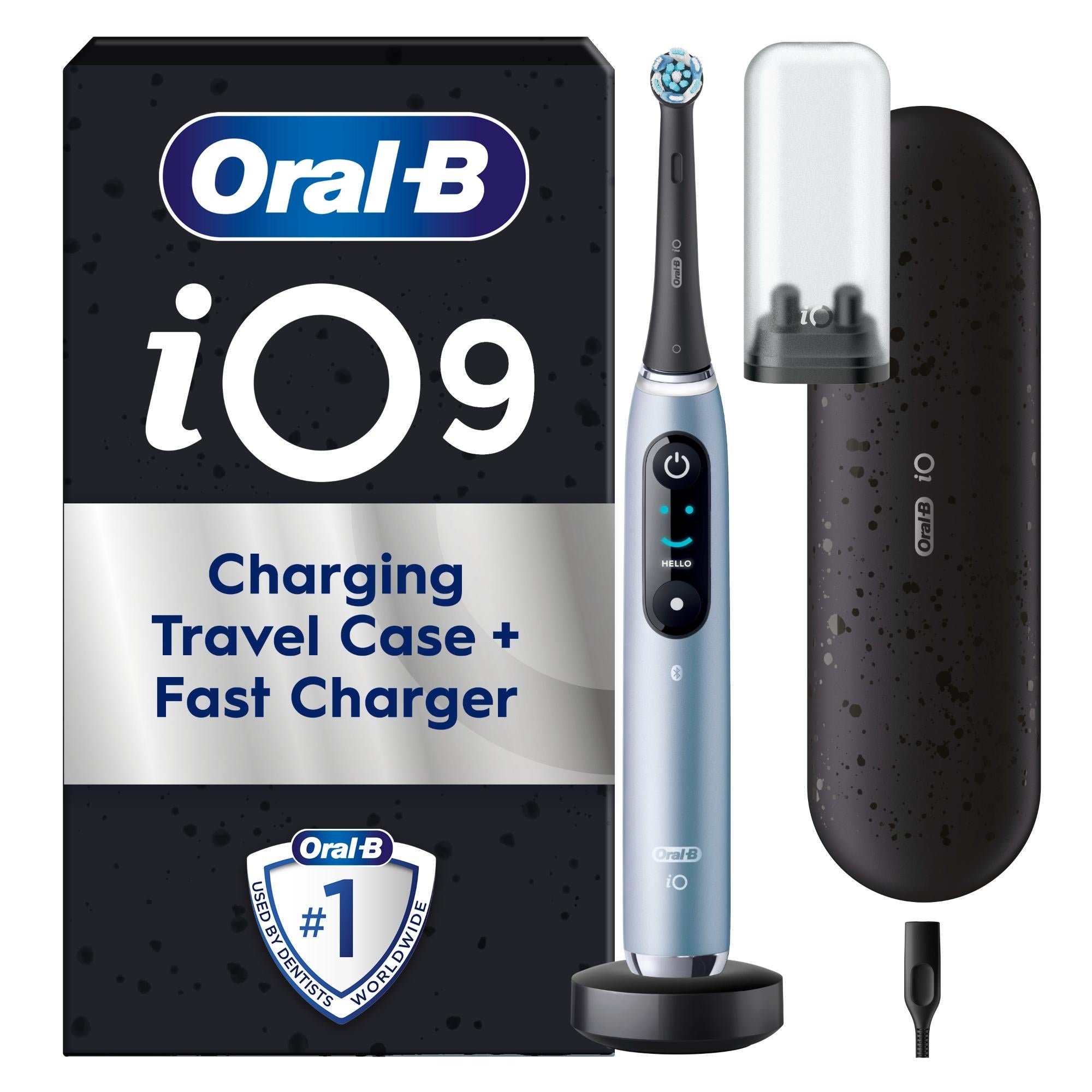 Oral-B iO9 Sapphire Blue Electric Toothbrush + Travel Case