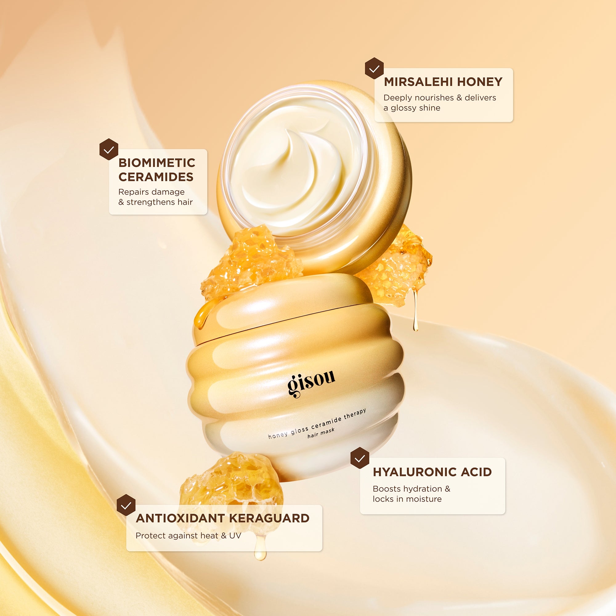 Gisou Honey Gloss Ceramide Routine | Cult Beauty