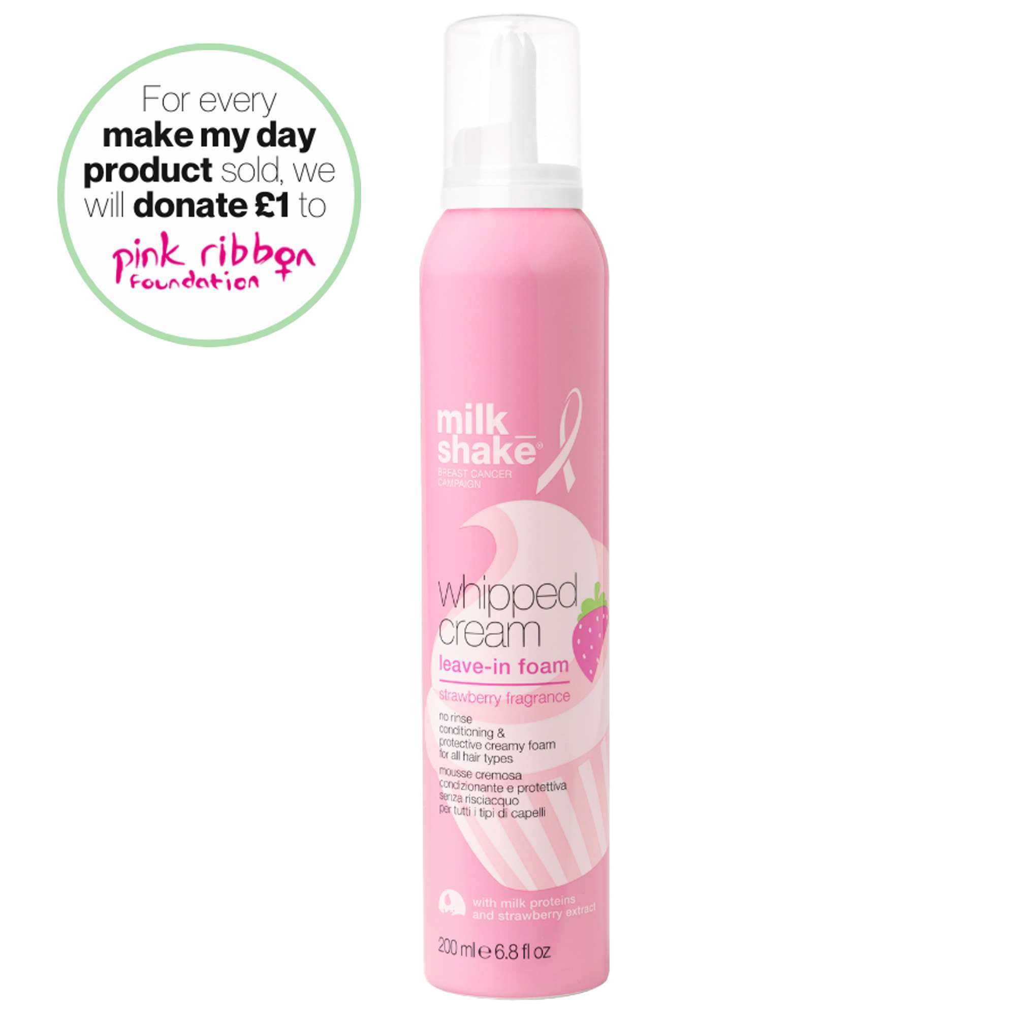 milk_shake: milk_shake Make My Day Go Pink Conditioning Whipped Cream 200ml