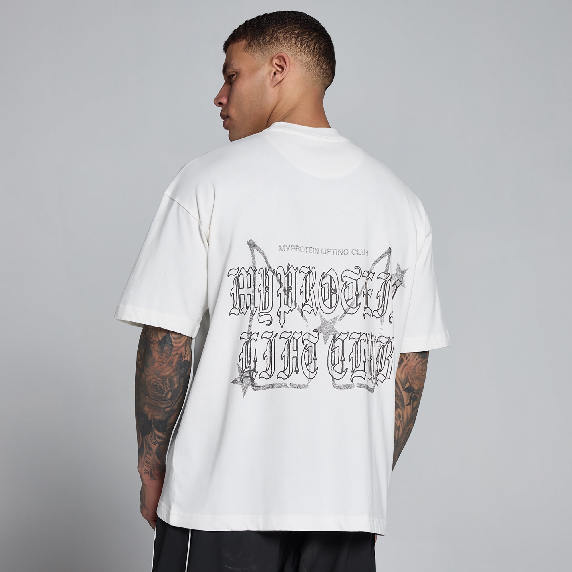 MP Meeste Hybrid Graphic Oversized puuvillane t-särk - Valge/Sinakas ...
