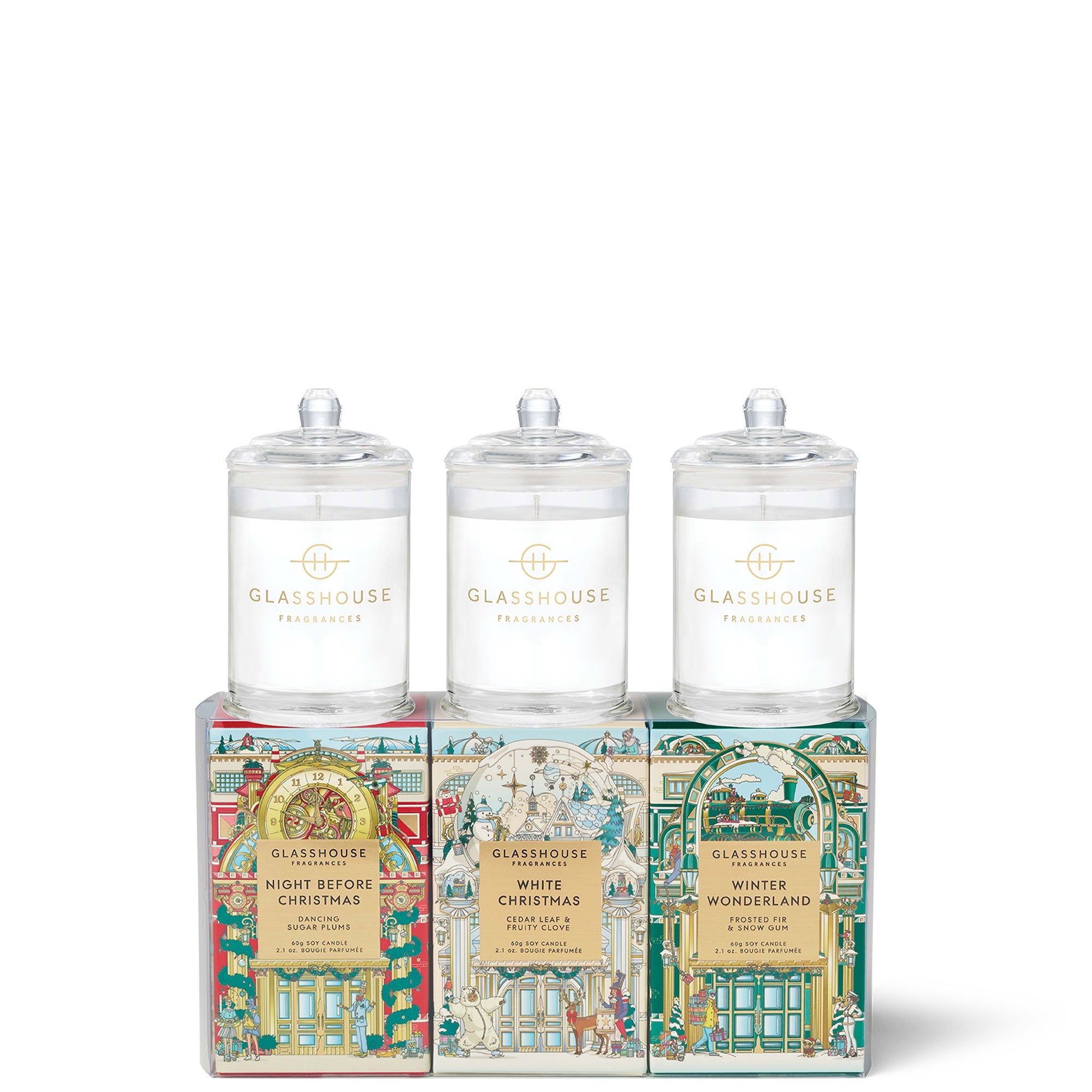 Glasshouse Fragrances Mini Candle Trio Set