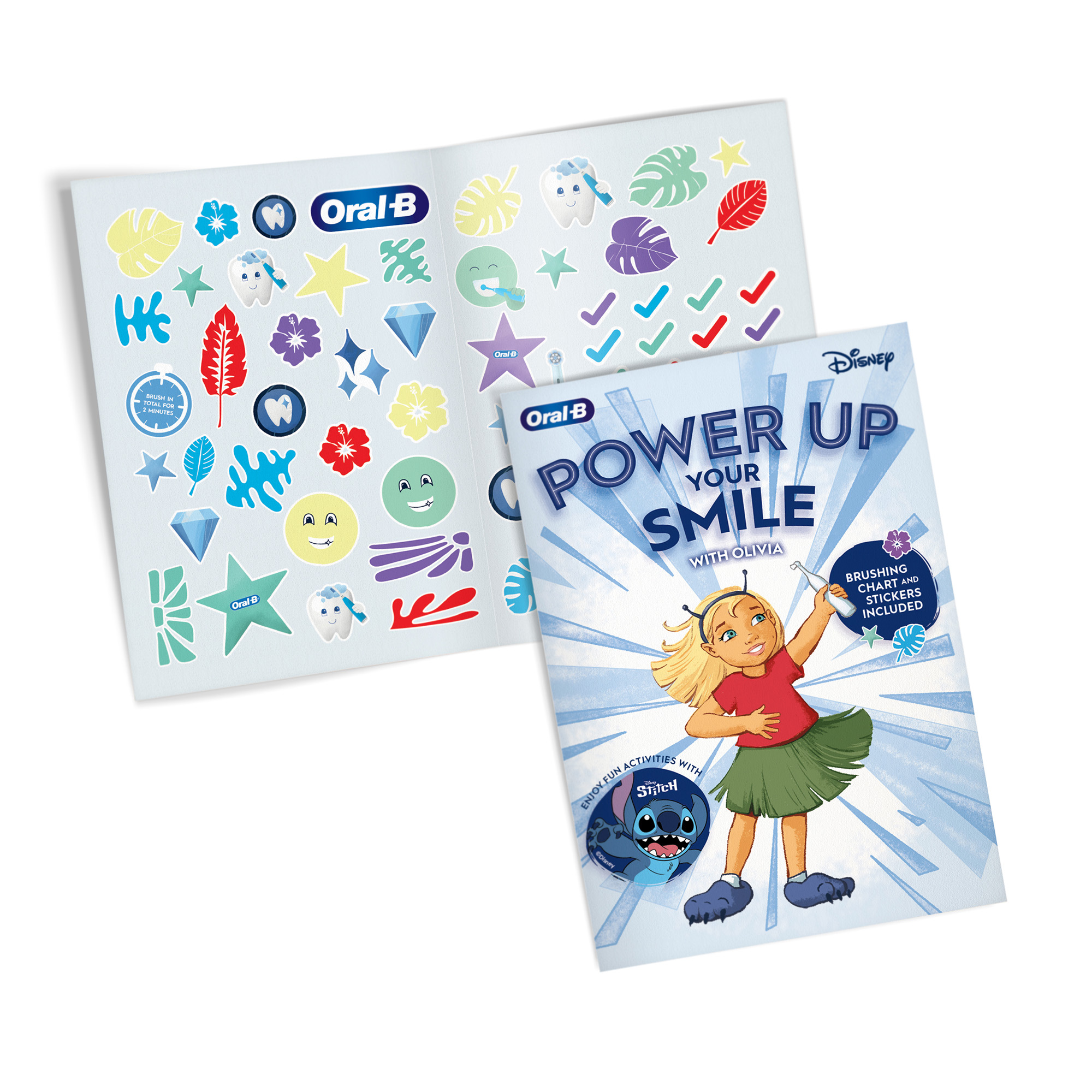 Oral-B 'Time to Brush' Kids Activity and Sticker Book (Stitch 6+)