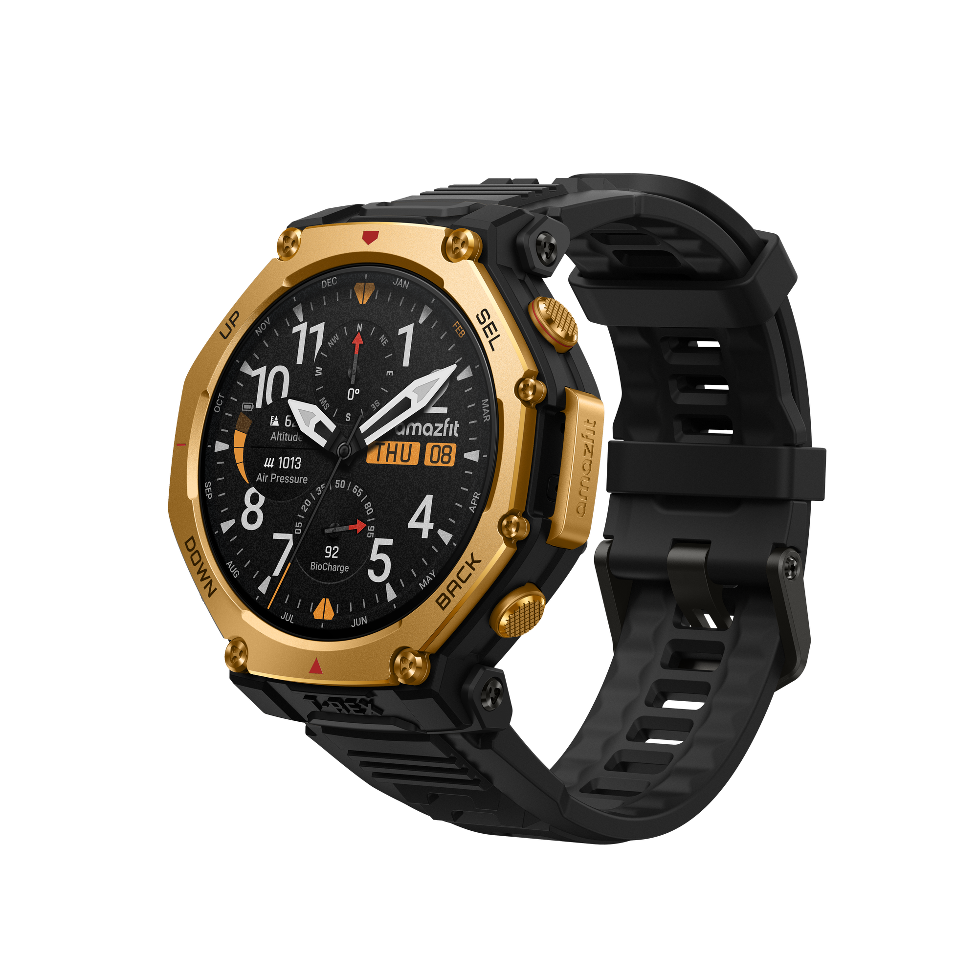 Amazfit T-Rex 3 Pro 48mm Black Gold | Myprotein UK