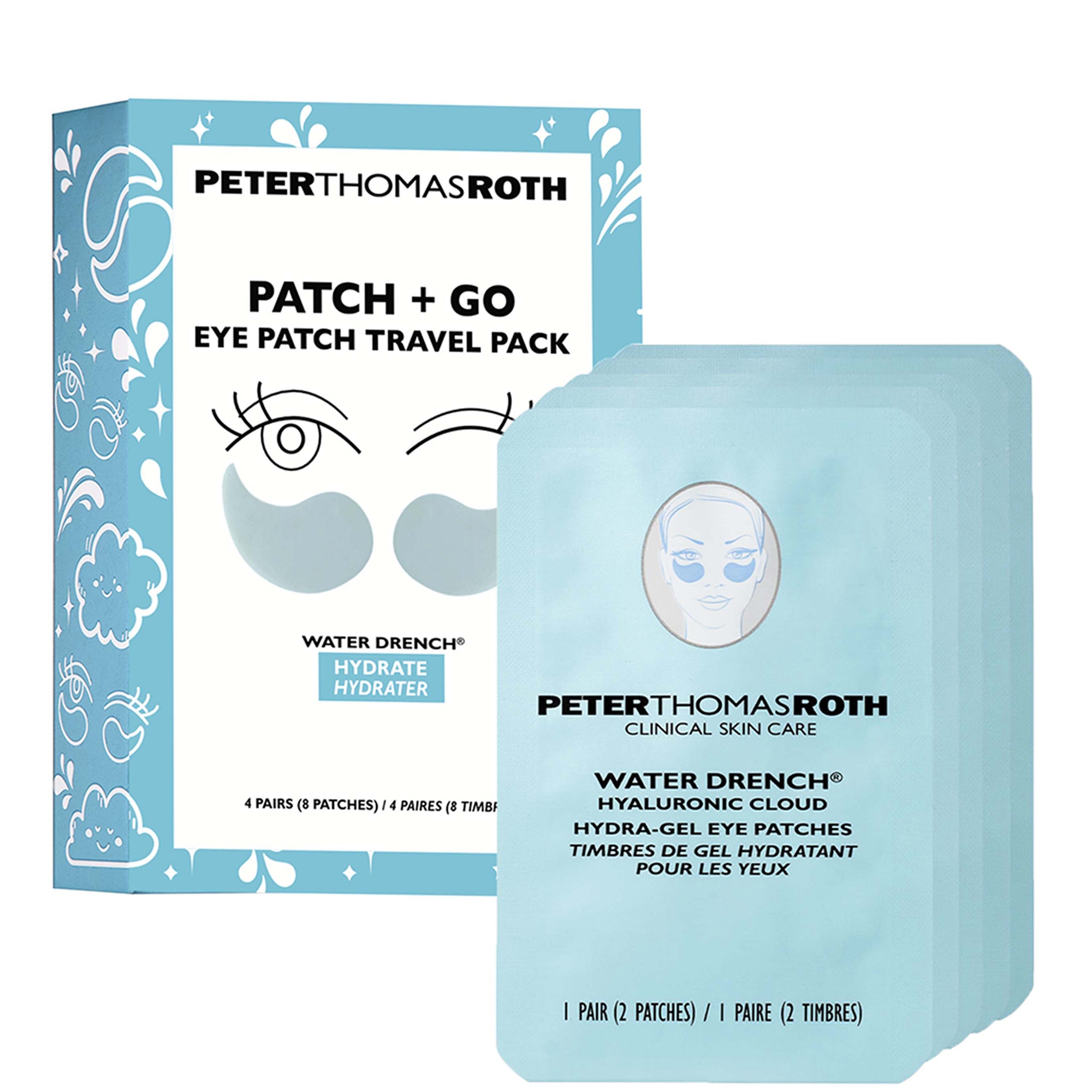 Peter Thomas Roth Water Drench Hydra-gel Eye Patches Travel Pack 4-pairs | CultBeauty