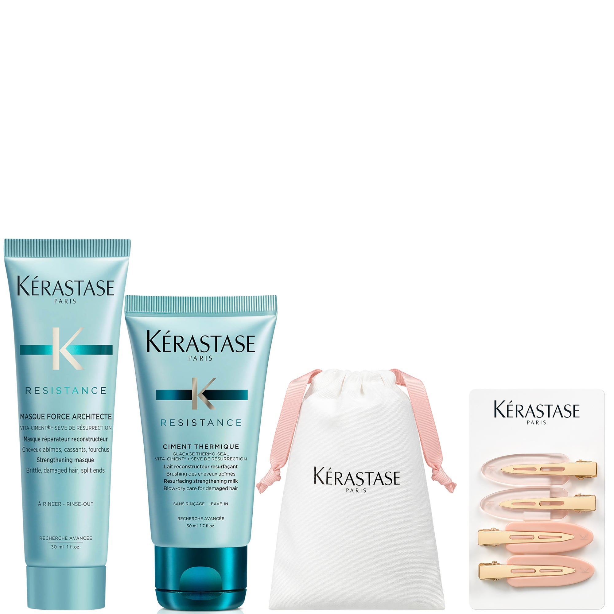 Kérastase Resistance Triple GWP: Resistance Mask 30ml, Ciment