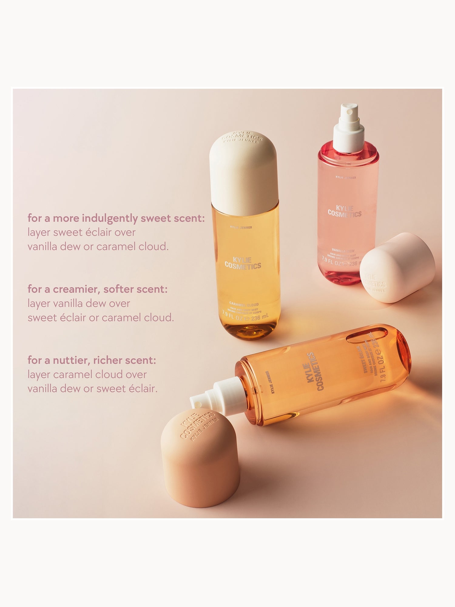 Kylie Cosmetics Sweet Éclair Hair & Body Mist 236ml | LOOKFANTASTIC