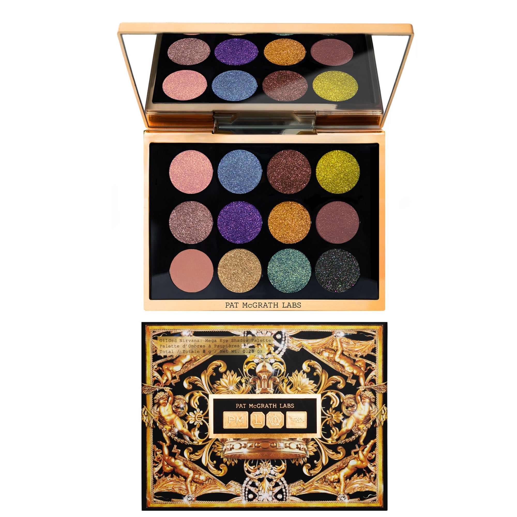patmcgrath 最新　Mega Eye Shadow Palette Pat Mcgrath Labs Gilded Nirvana: Mega Eye Shadow Palette | Cult Beauty