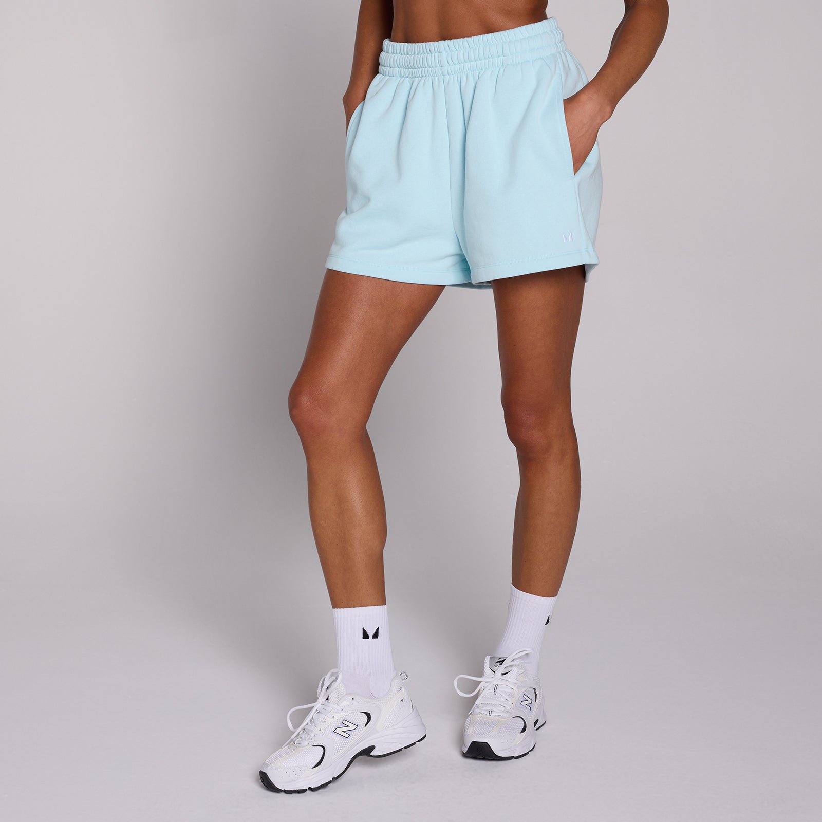 MP レディース ベーシック スウェット ショートパンツ - ベビーブルー