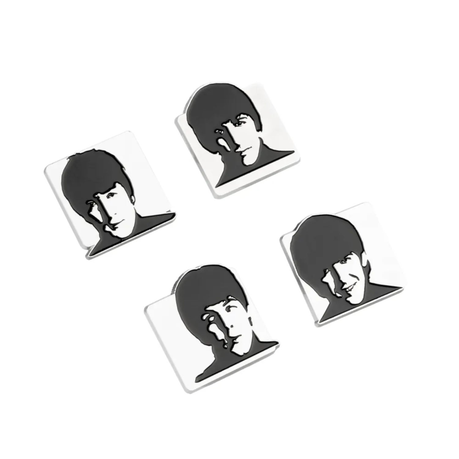 The Beatles Set Of 4 Pins | Zavvi UK