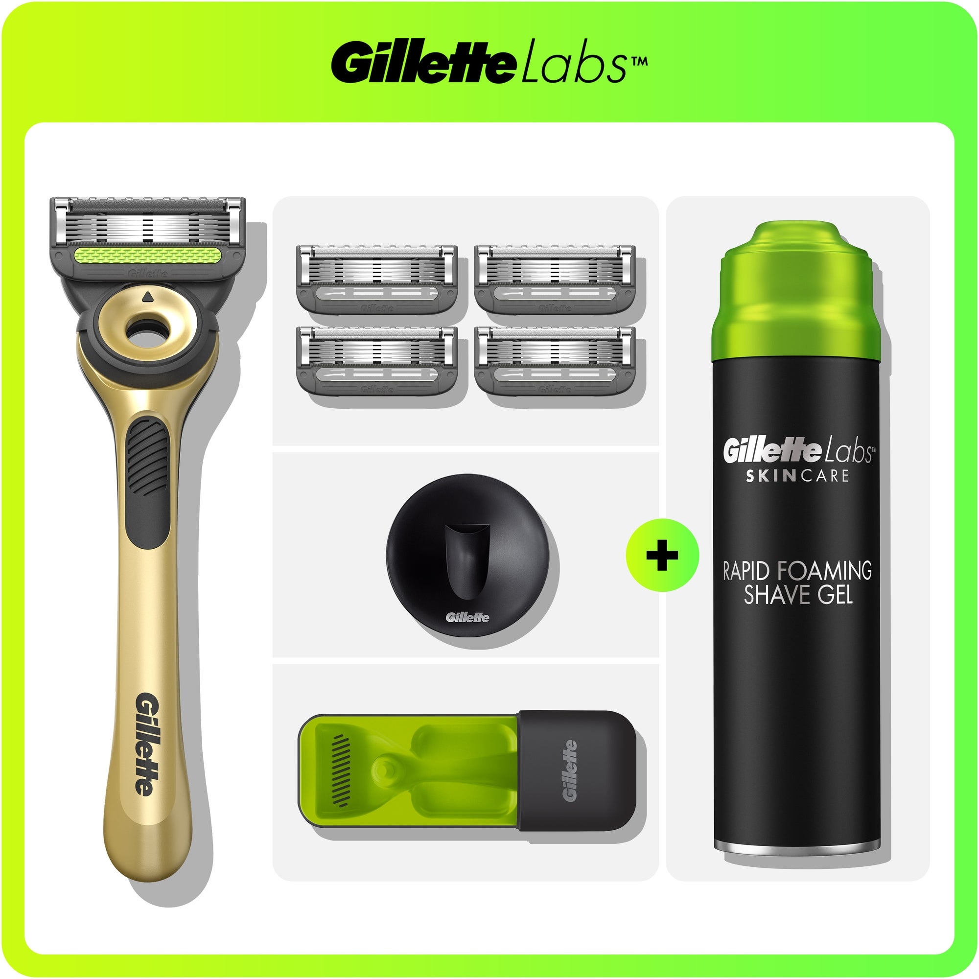 Gillette Labs Champion Gold Razor Deluxe Set | Gillette UK