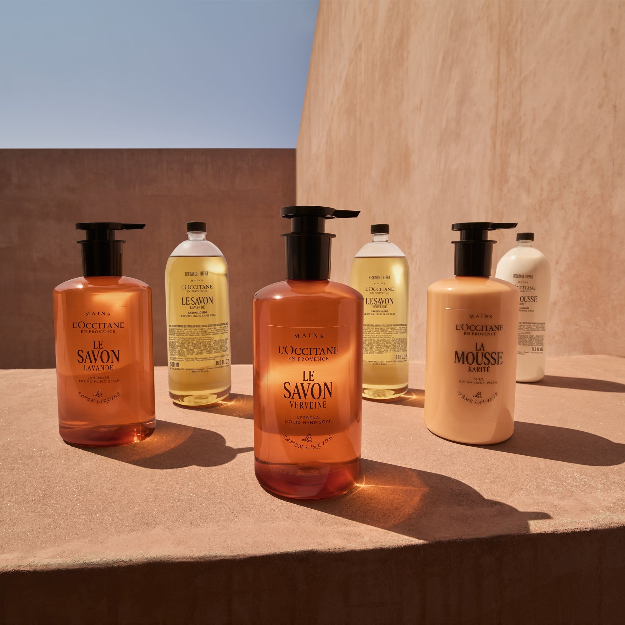 L'Occitane Verbena Liquid Hand Soap 350ml - Glass | Cult Beauty