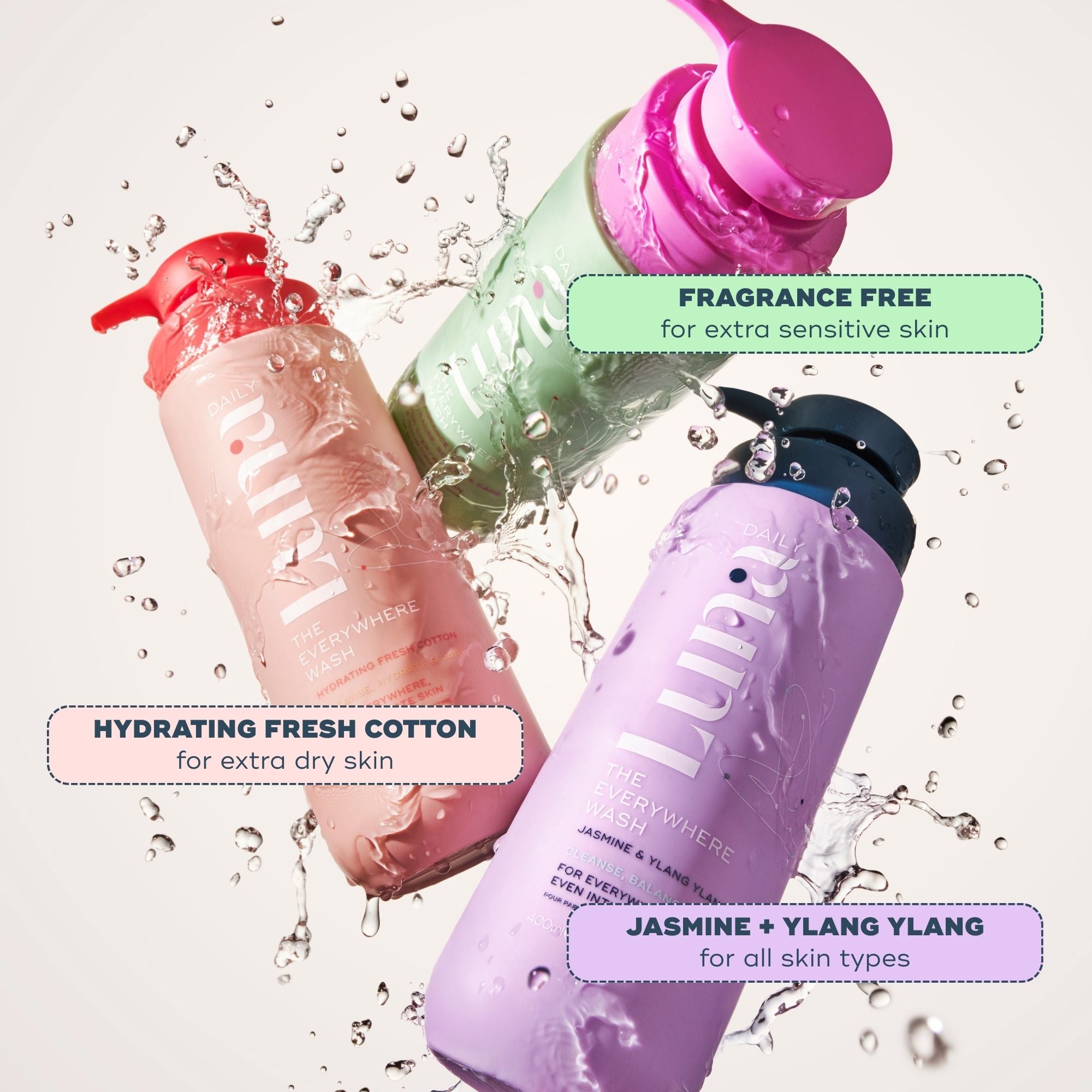 Luna Daily The Everywhere Wash Jasmine & Ylang Ylang 400ml | Cult