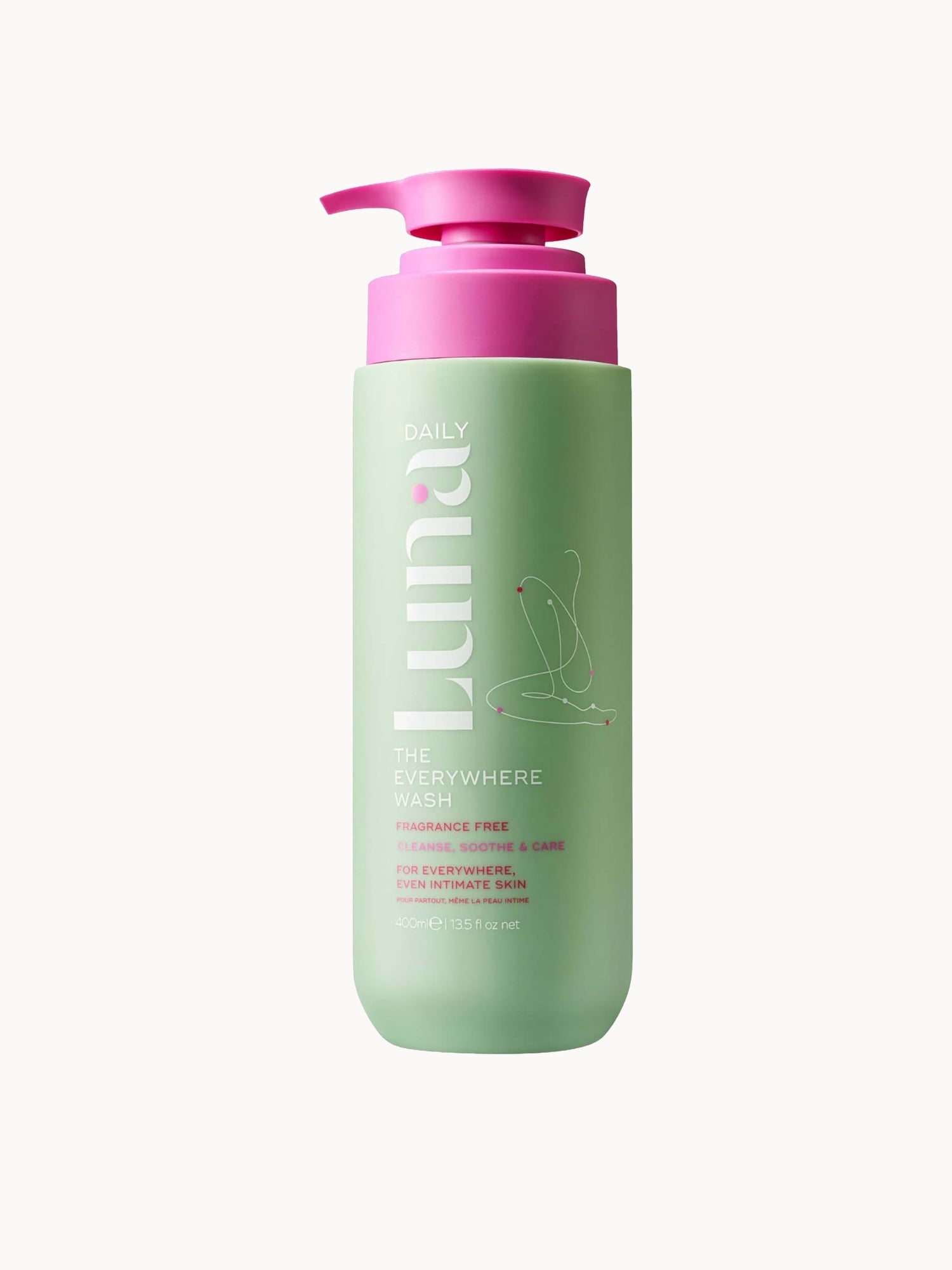 Luna Daily The Everywhere Wash Fragrance Free 400ml