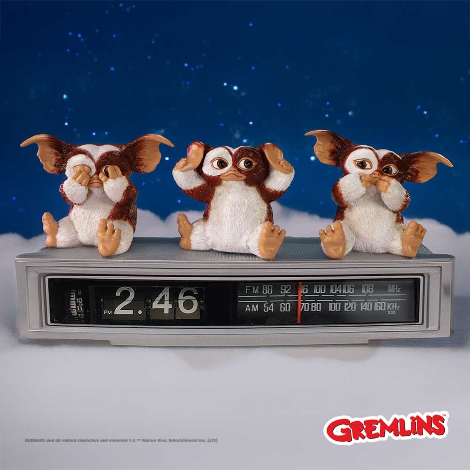 Gremlinns Three Wise Gizmo Collectible Figurine Set 8.2cm | Zavvi UK
