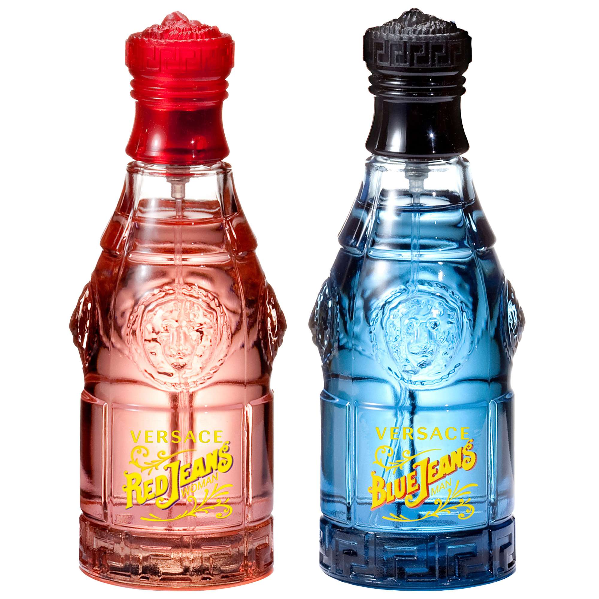 Versace Duo: Red Jeans Eau de Toilette Spray 75ml & Versus Blue