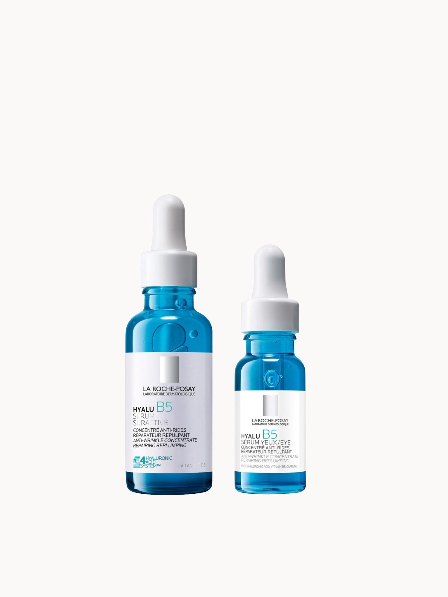La Roche-Posay Replump and Hydrate Hyalu B5 Duo: Face Serum and Eye Cream Hyaluronic Acid Concentrated Care
