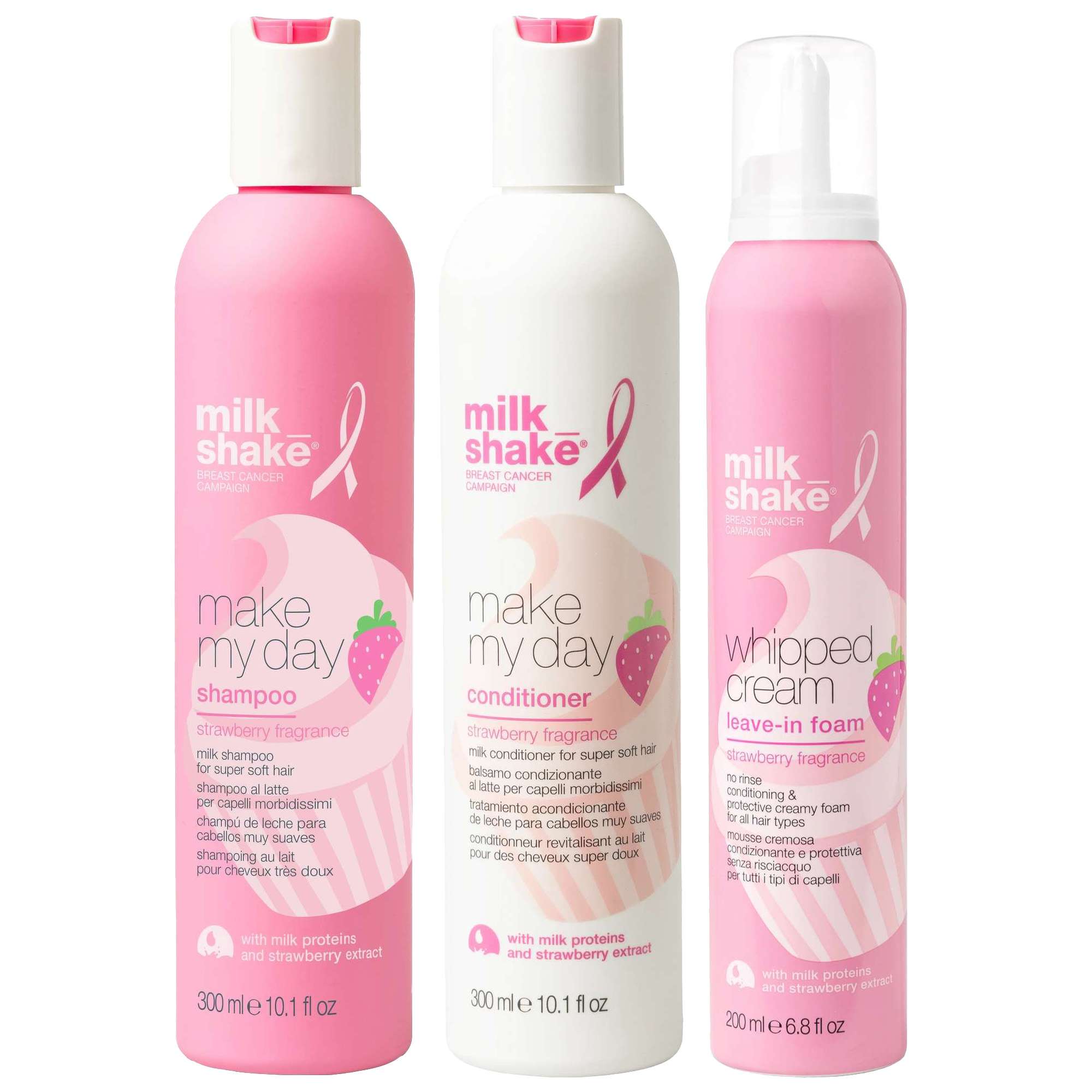 milk_shake: milk_shake  Trio: Go Pink Shampoo 300ml, Conditioner 300ml & Conditioning Whipped Cream 200ml
