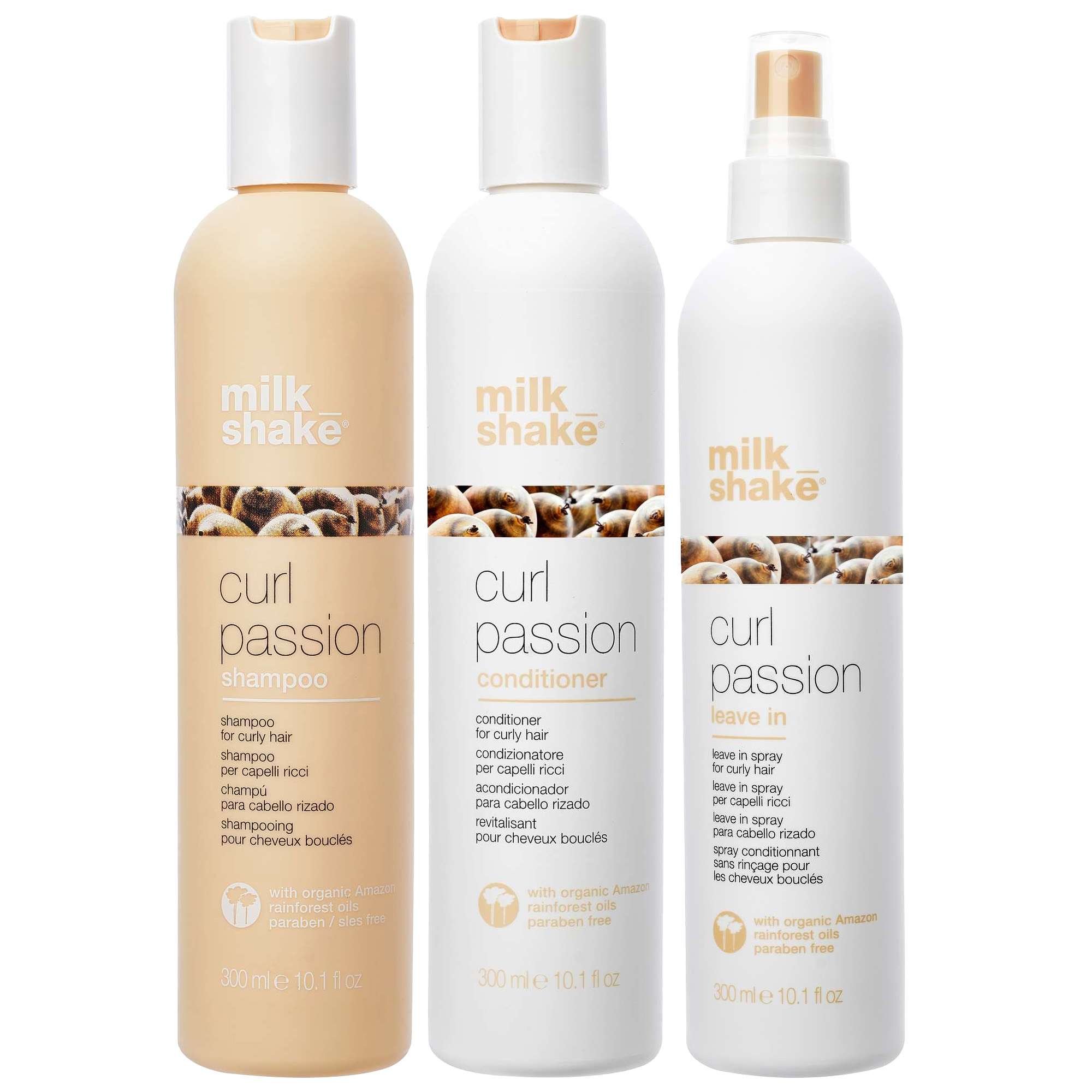 milk_shake: milk_shake  Trio: Curl Passion Shampoo 300ml, Conditioner 300ml & Leave-In Conditioner 300ml