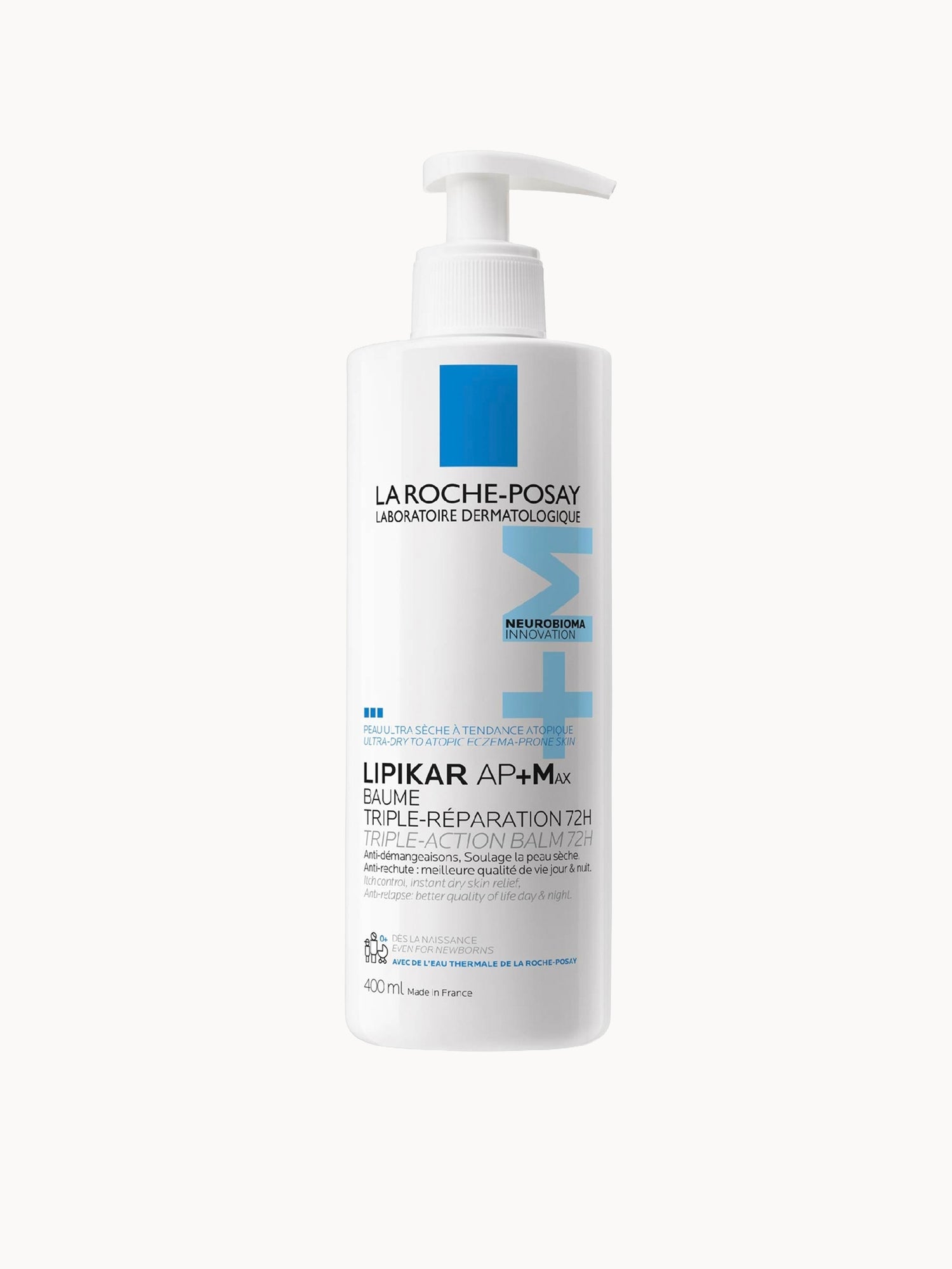 La Roche-Posay LIPIKAR AP+Max Triple-Action Balm for Ultra-Dry to Atopic Eczema-Prone Skin 400ml