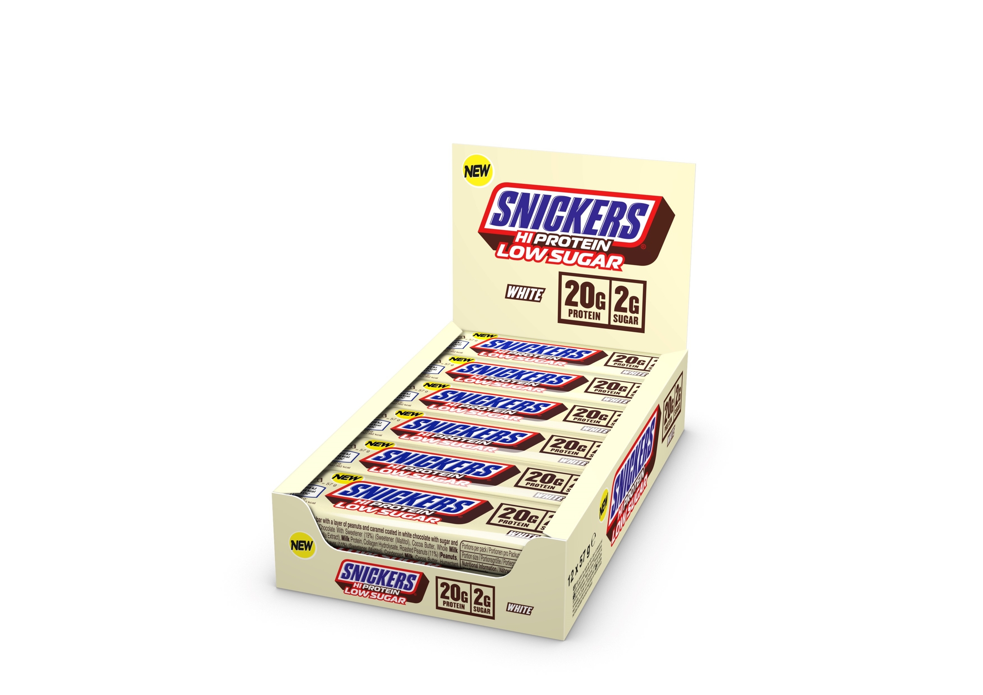 SNICKERS® HiProtein Low Sugar Bars | 12 x 57g Myprotein UK