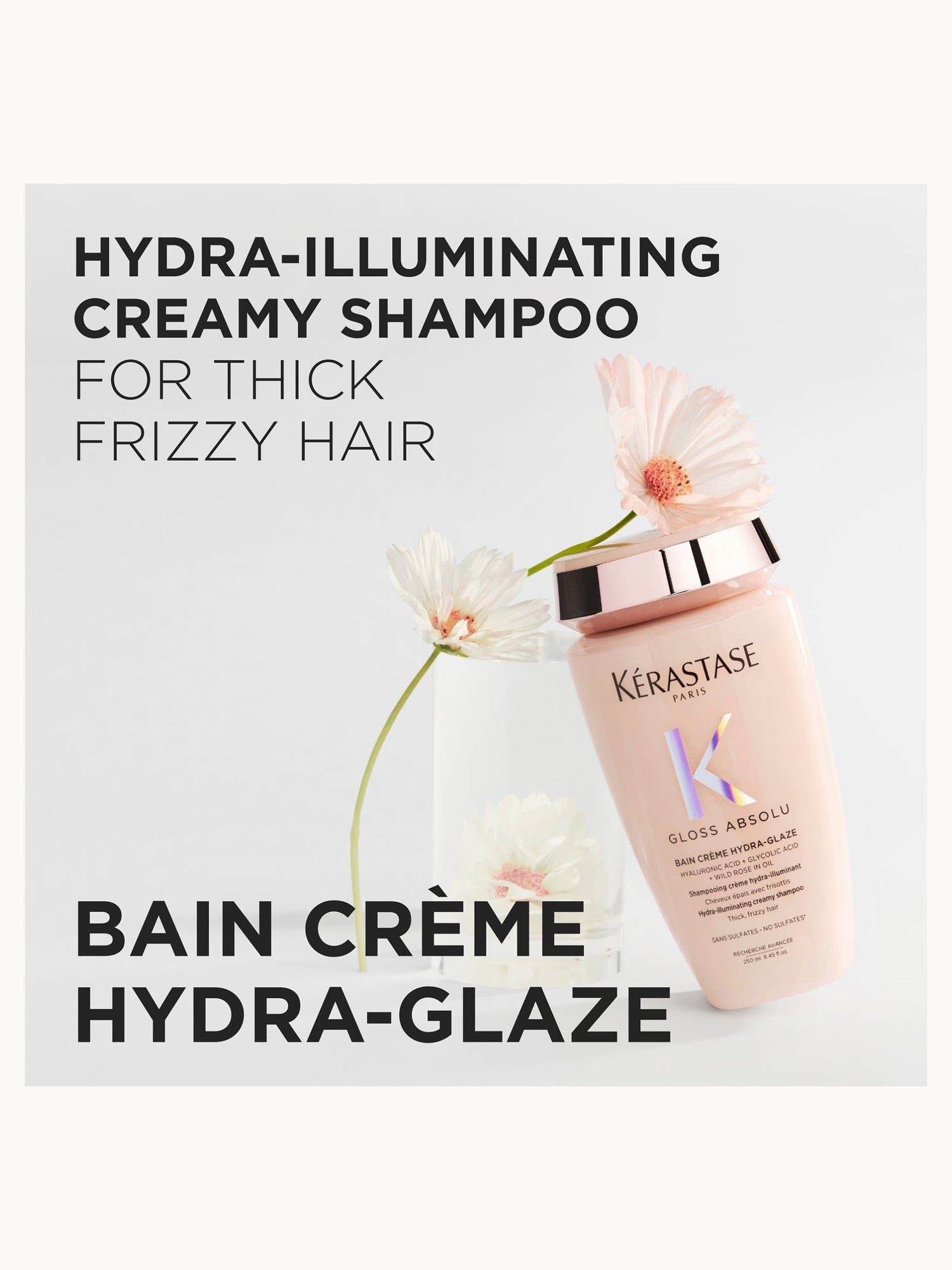 Kérastase Gloss Absolu Bain Crème Hydra-Glaze Shampoo For Thick