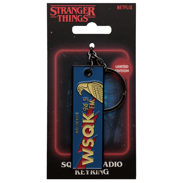 Stranger Things The Squawk WSQK Keyring | Zavvi UK