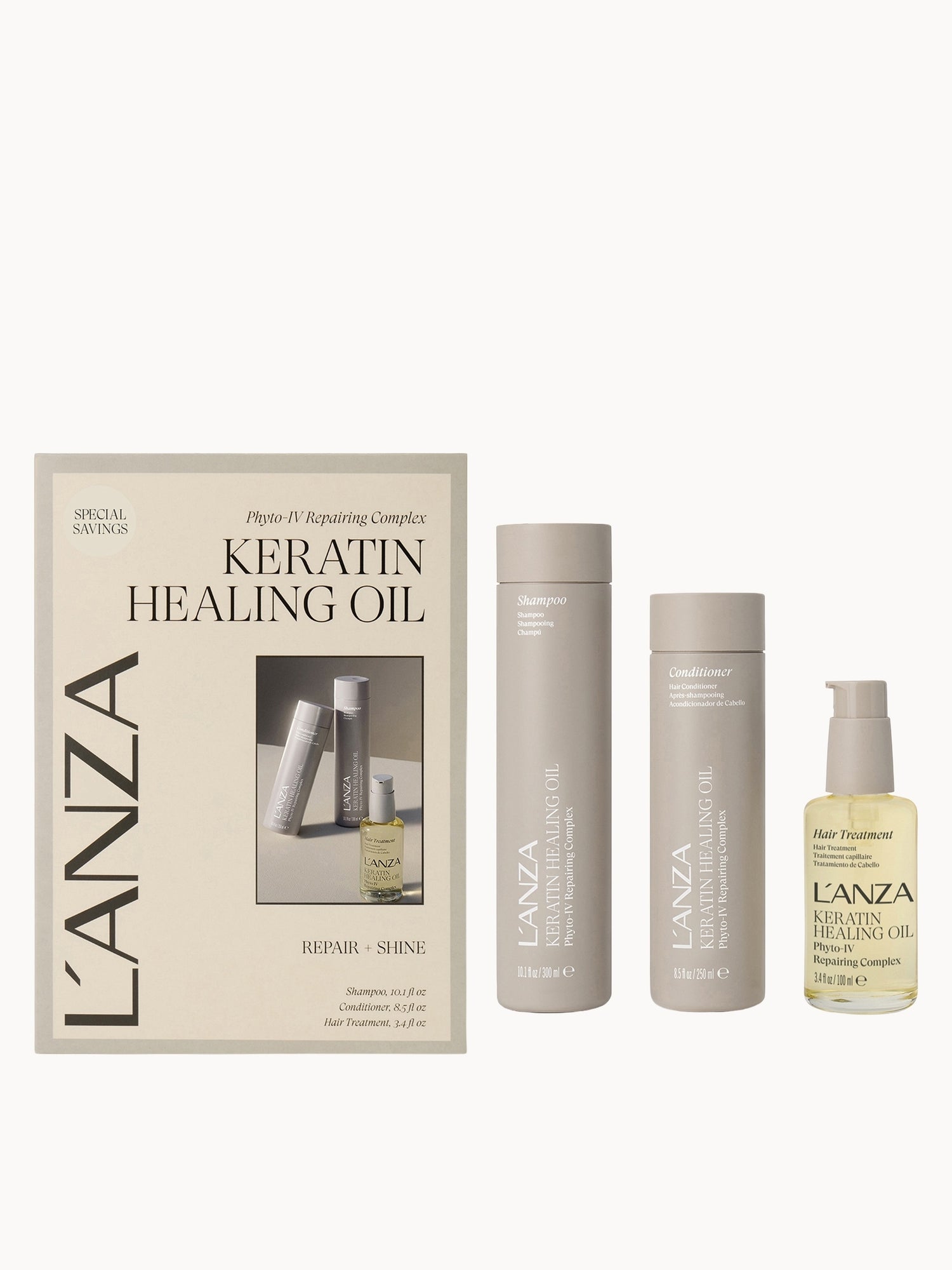 L'Anza Keratin Healing Oil Gift Set (Worth £133.75)