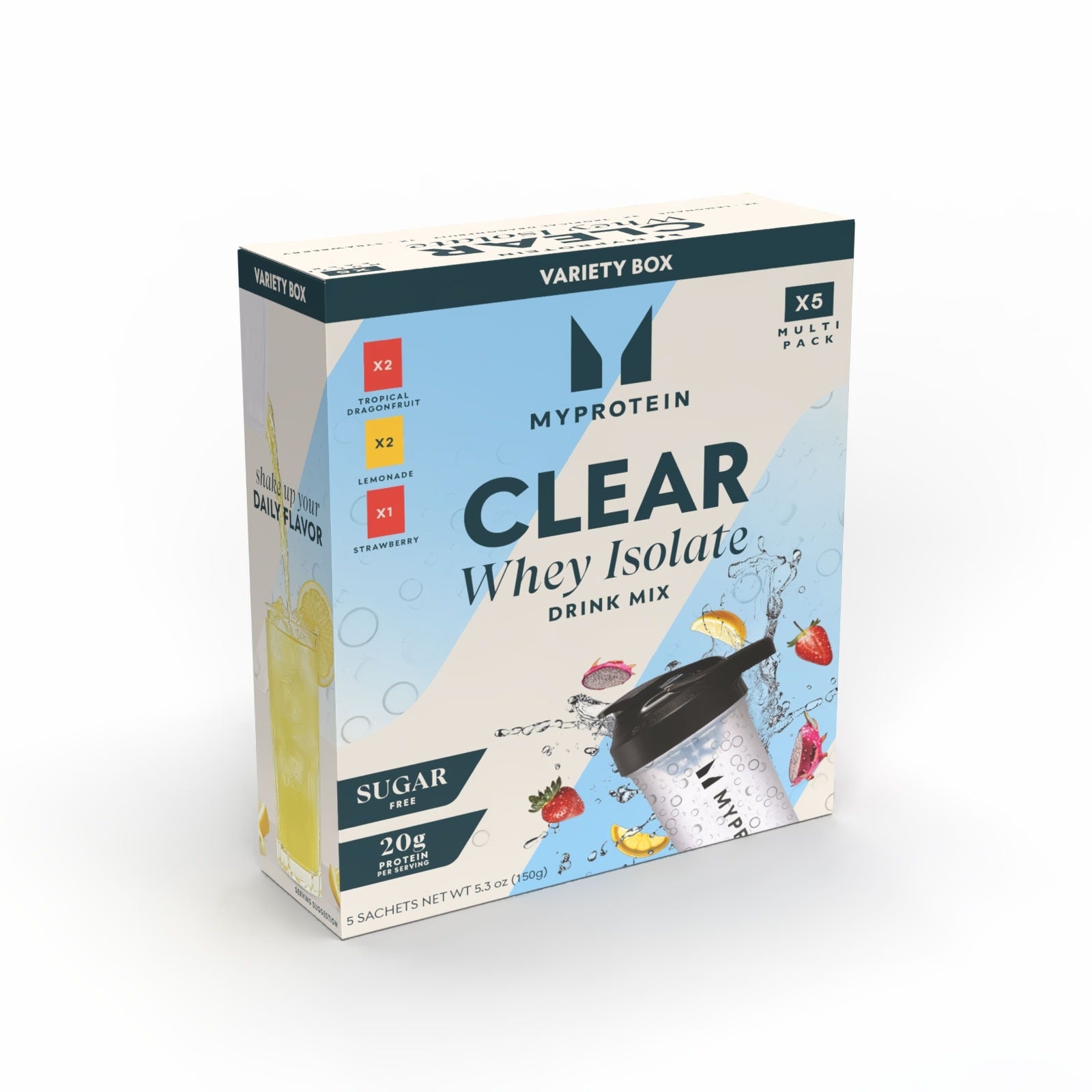 Myprotein Clear Whey Isolate, Sample Sachet 5 pack (USA)
