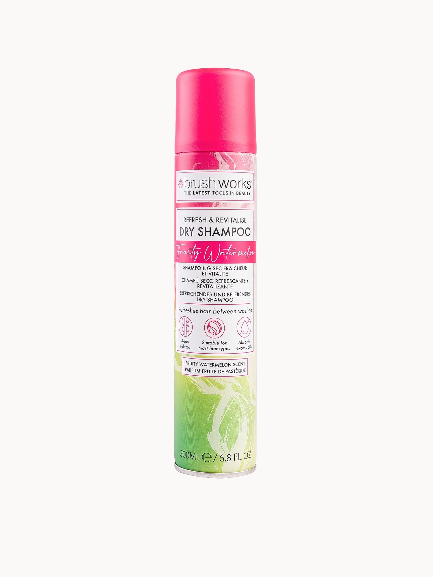 Brushworks Refresh & Revitalise Fruity Watermelon Dry Shampoo 200ml