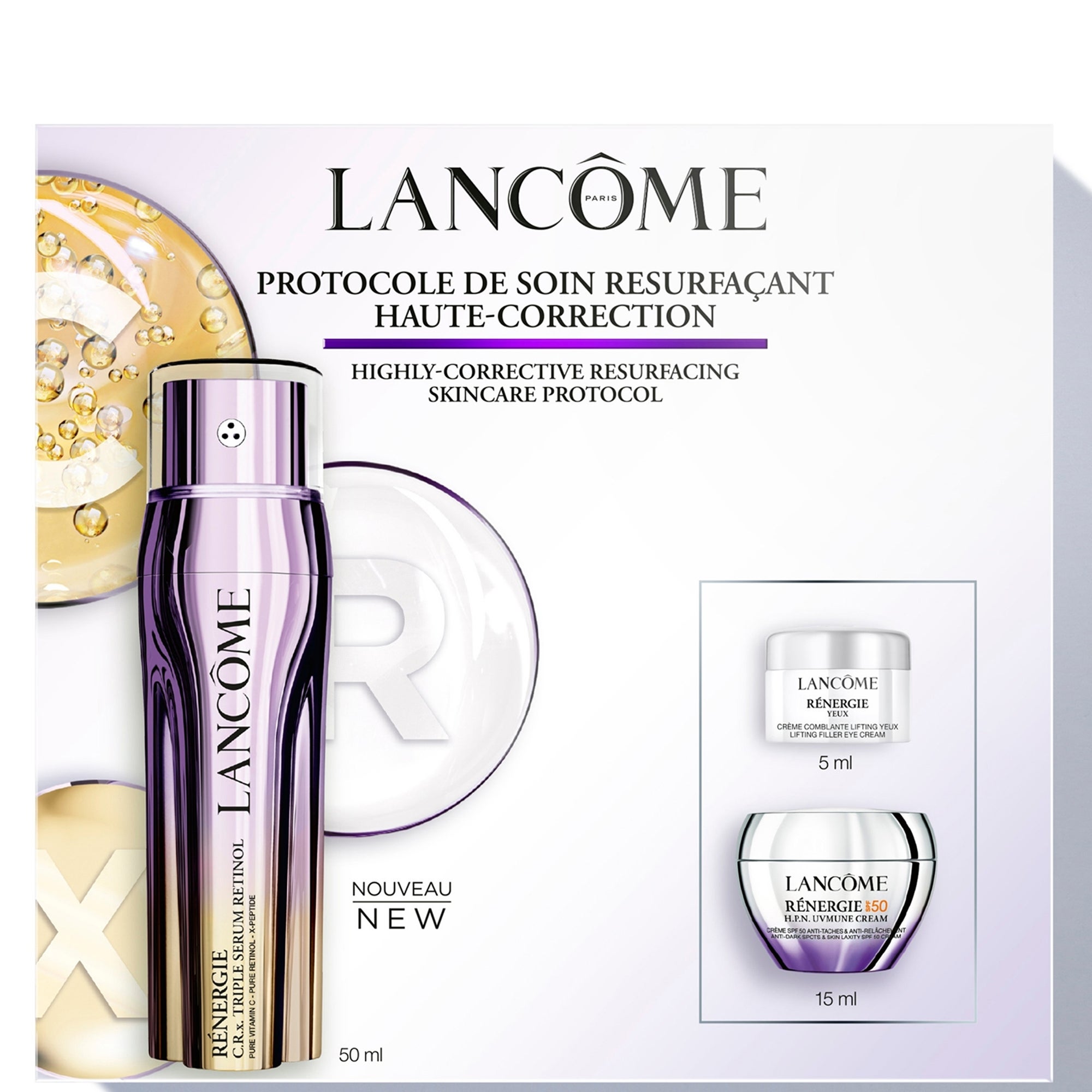 LANCOME RÉNERGIE トライアルセット Lancôme Renergie Triple Serum Retinol Routine Set (Worth £160