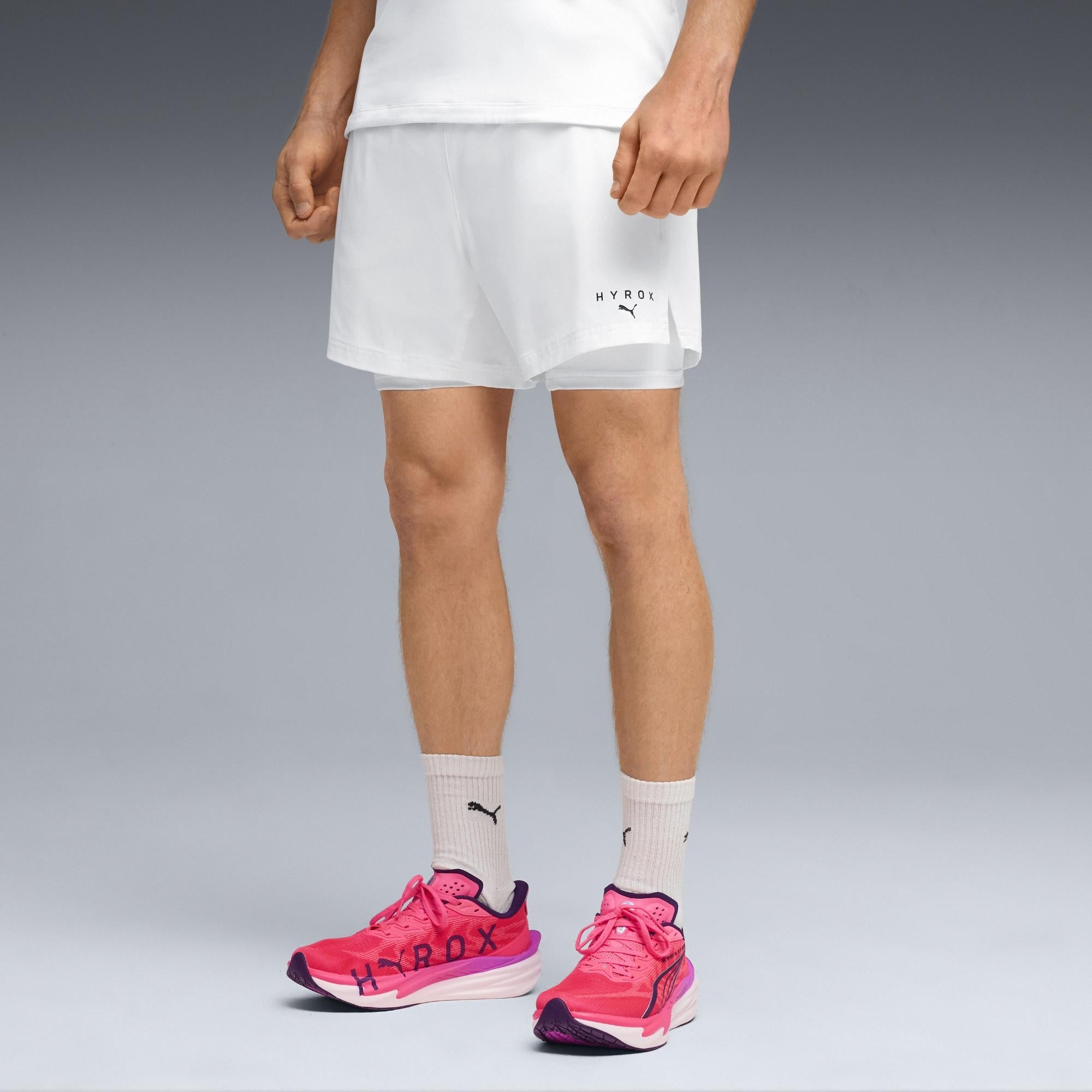 MEN'S DRYELITE 2in1 SHORT - white - L | HYROX Shop Official