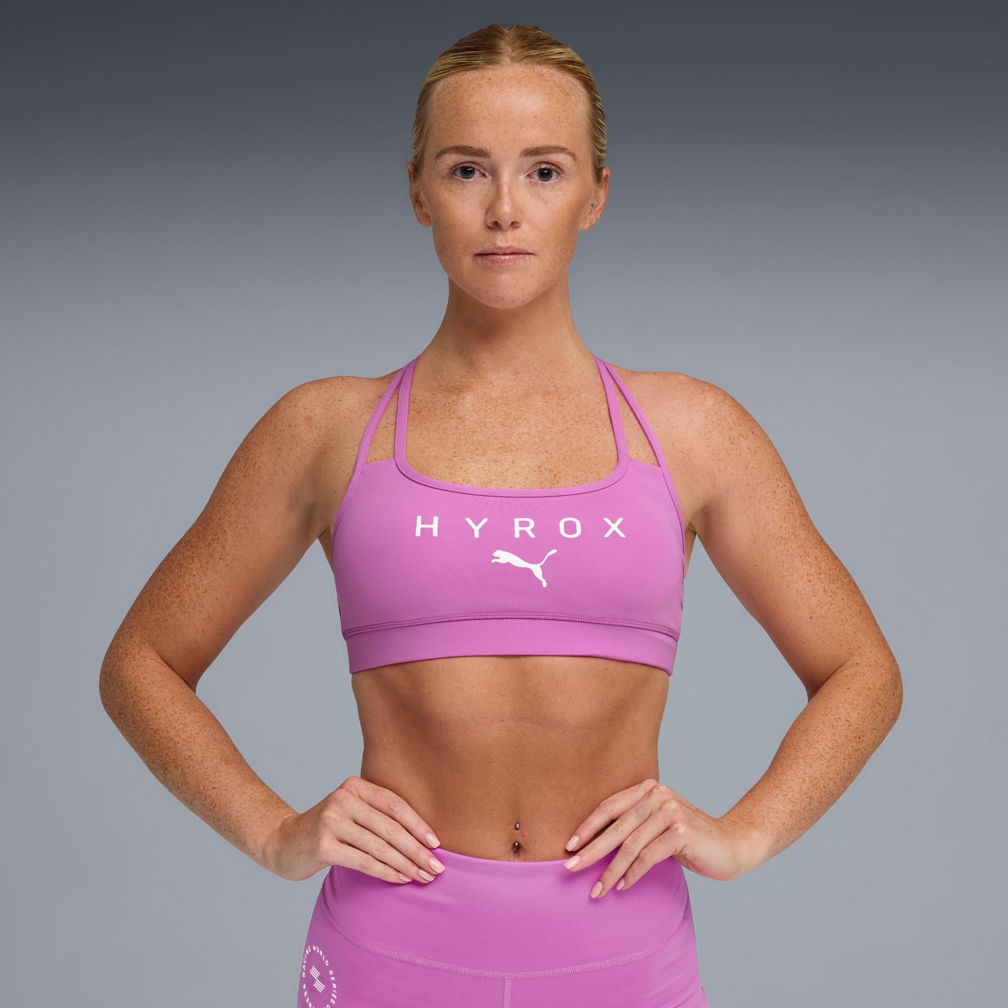 Womens PUMA x HYROX MOVE STRAPPY BRA - Red - L | HYROX Shop Official