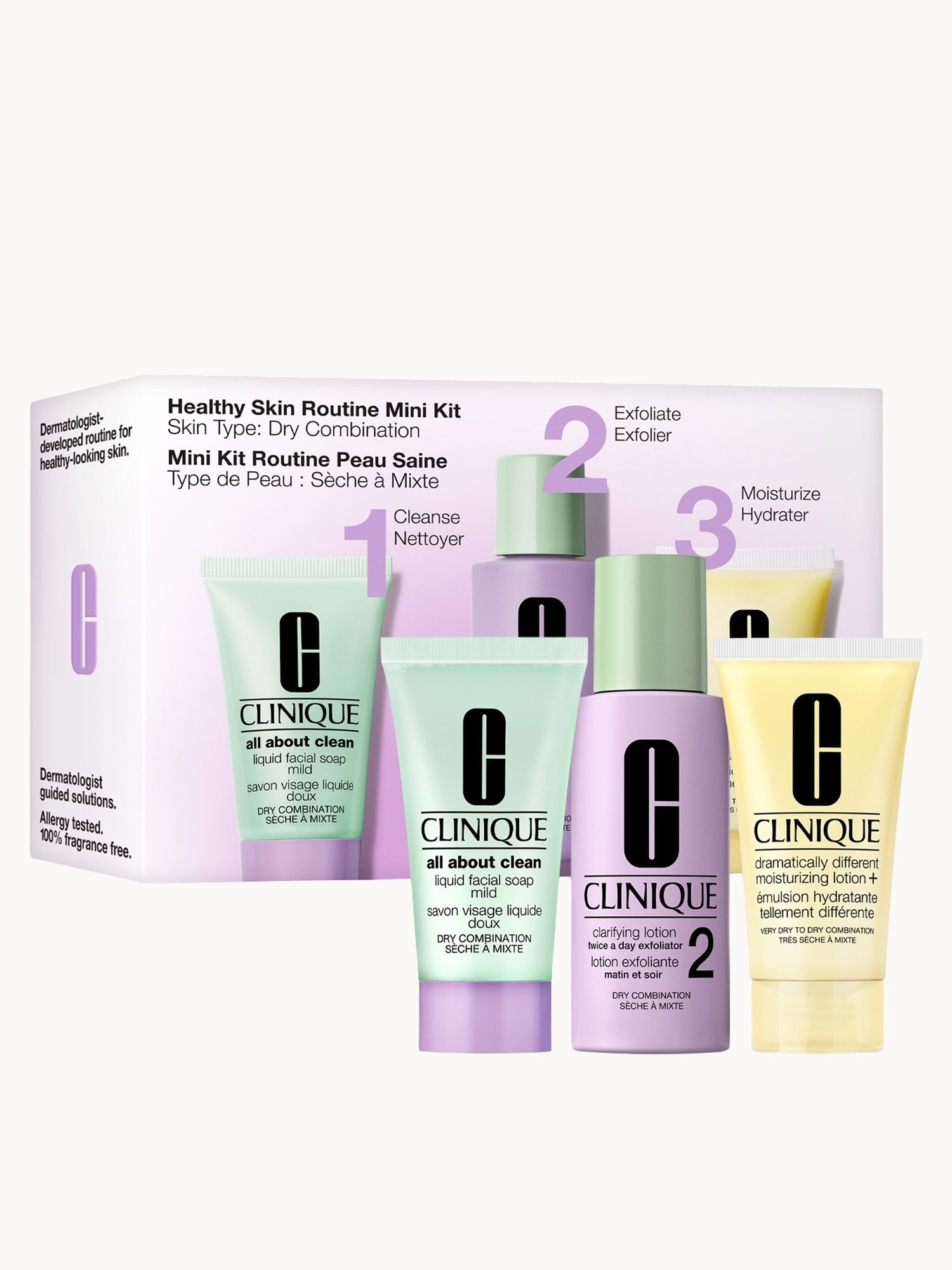 Clinique Healthy Skin Routine Mini Kit Skin Type: Dry Combination (Worth £40)