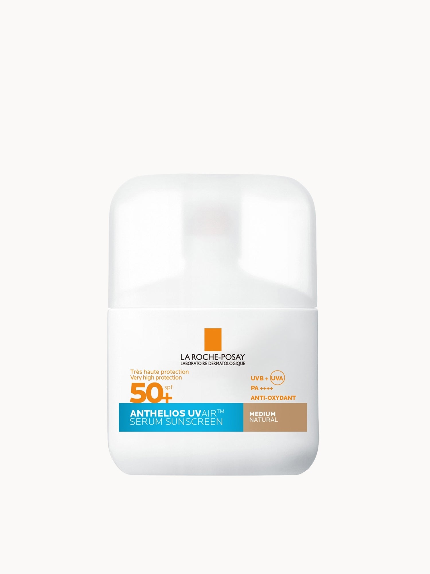 La Roche Posay Anthelios UVAIR Serum Sunscreen SPF50+ Medium with Hyaluronic Acid, Niacinamide & Vitamin E, For all skin types, 50ml