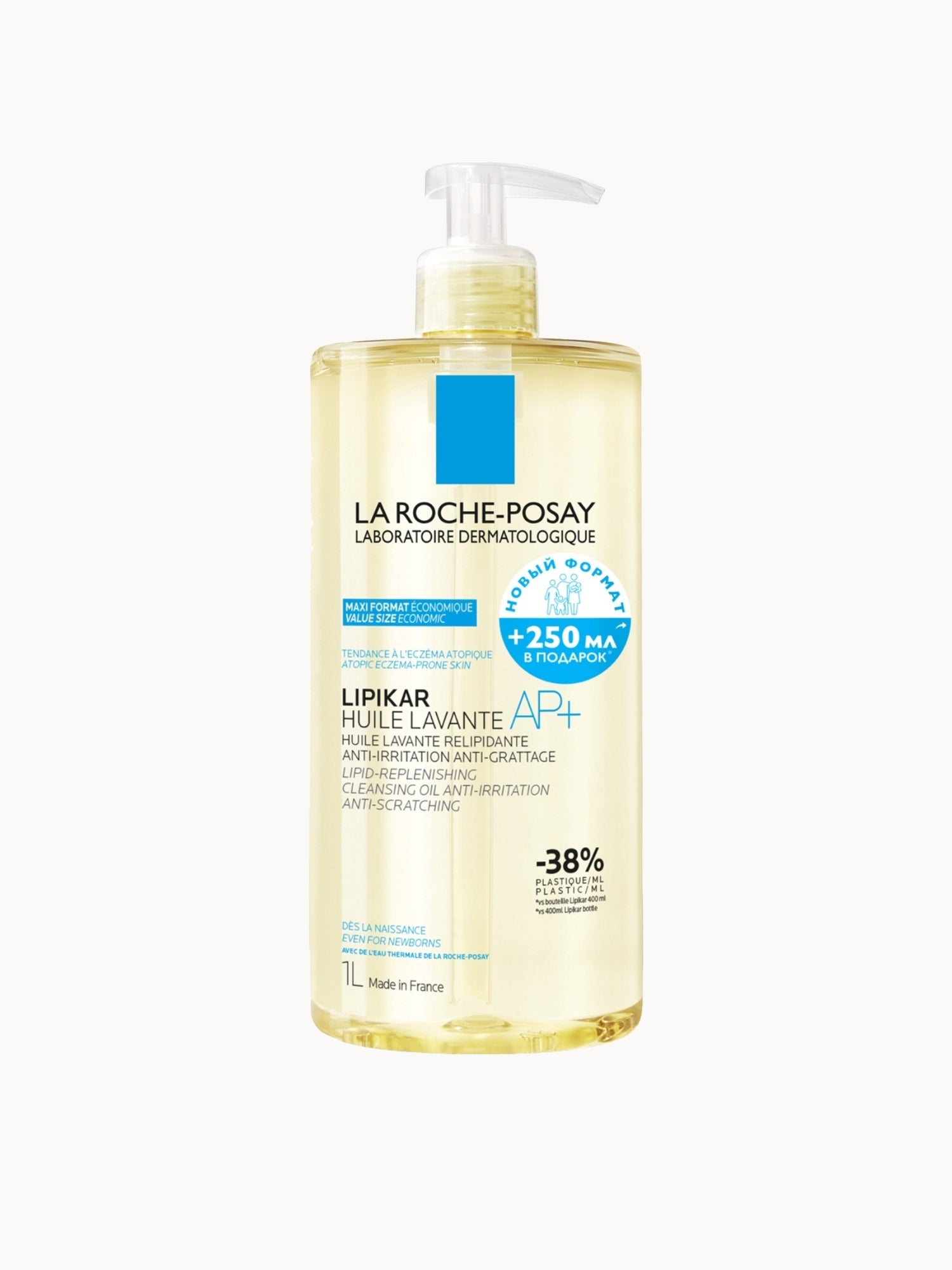 La Roche-Posay Lipikar Cleansing Oil AP+ for Dry, Itchy Skin 1L