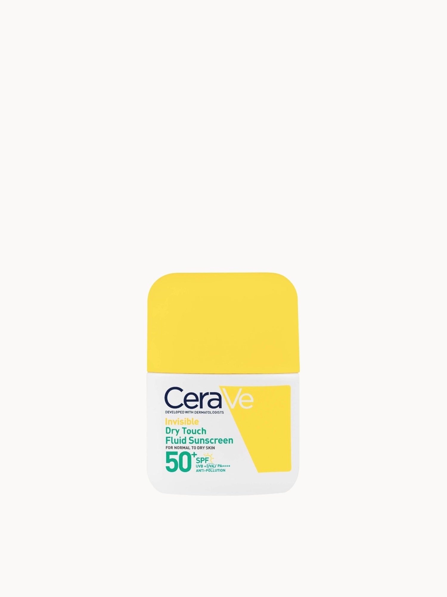 CeraVe Invisible Dry Touch Fluid Sunscreen SPF 50 for normal to oily skin with 3 essential ceramides 50 ml