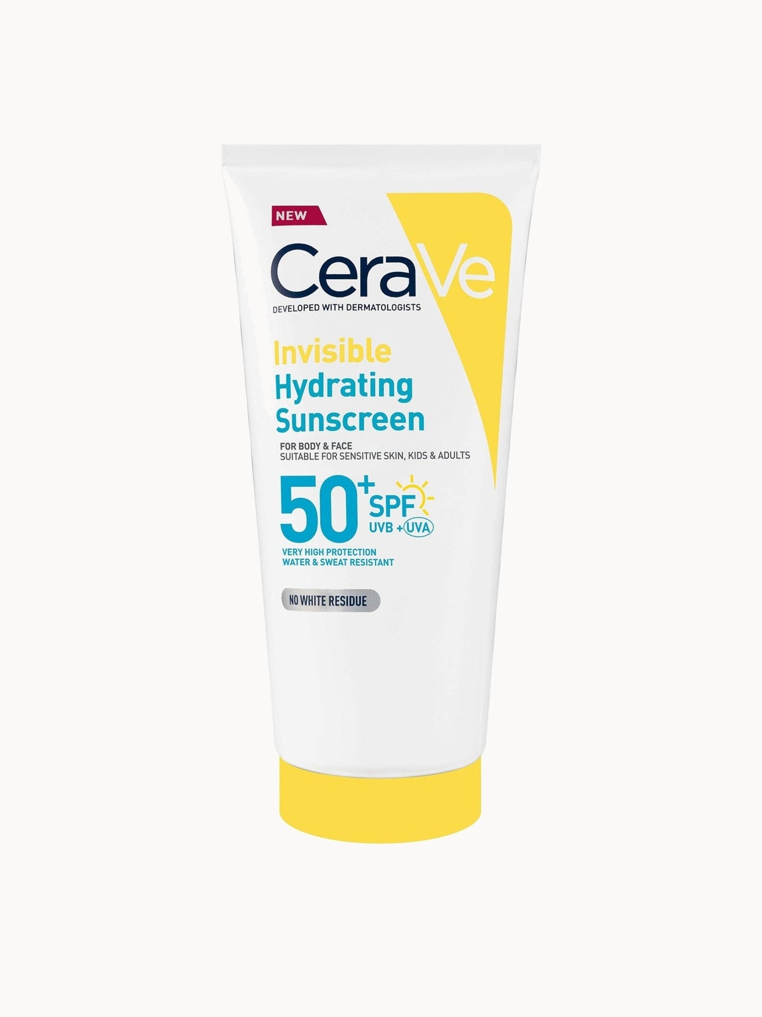 CeraVe Invisible Hydrating Sunscreen SPF 50 for body, face, & all skin types with 3 essential ceramides 177 ml