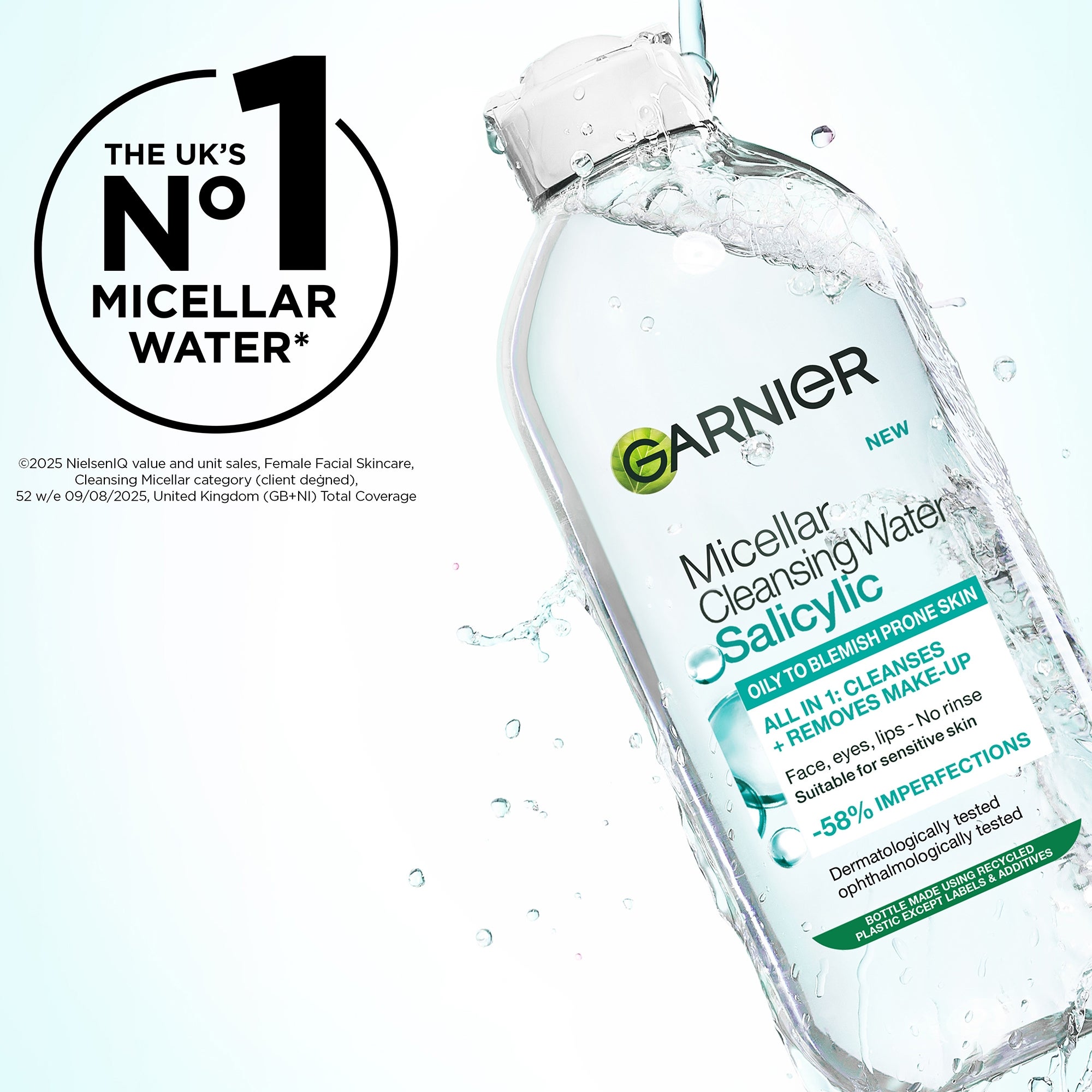 Garnier Micellar Hyaluronic Aloe Cleansing Water For Dehydrated Skin 400ml  | LOOKFANTASTIC