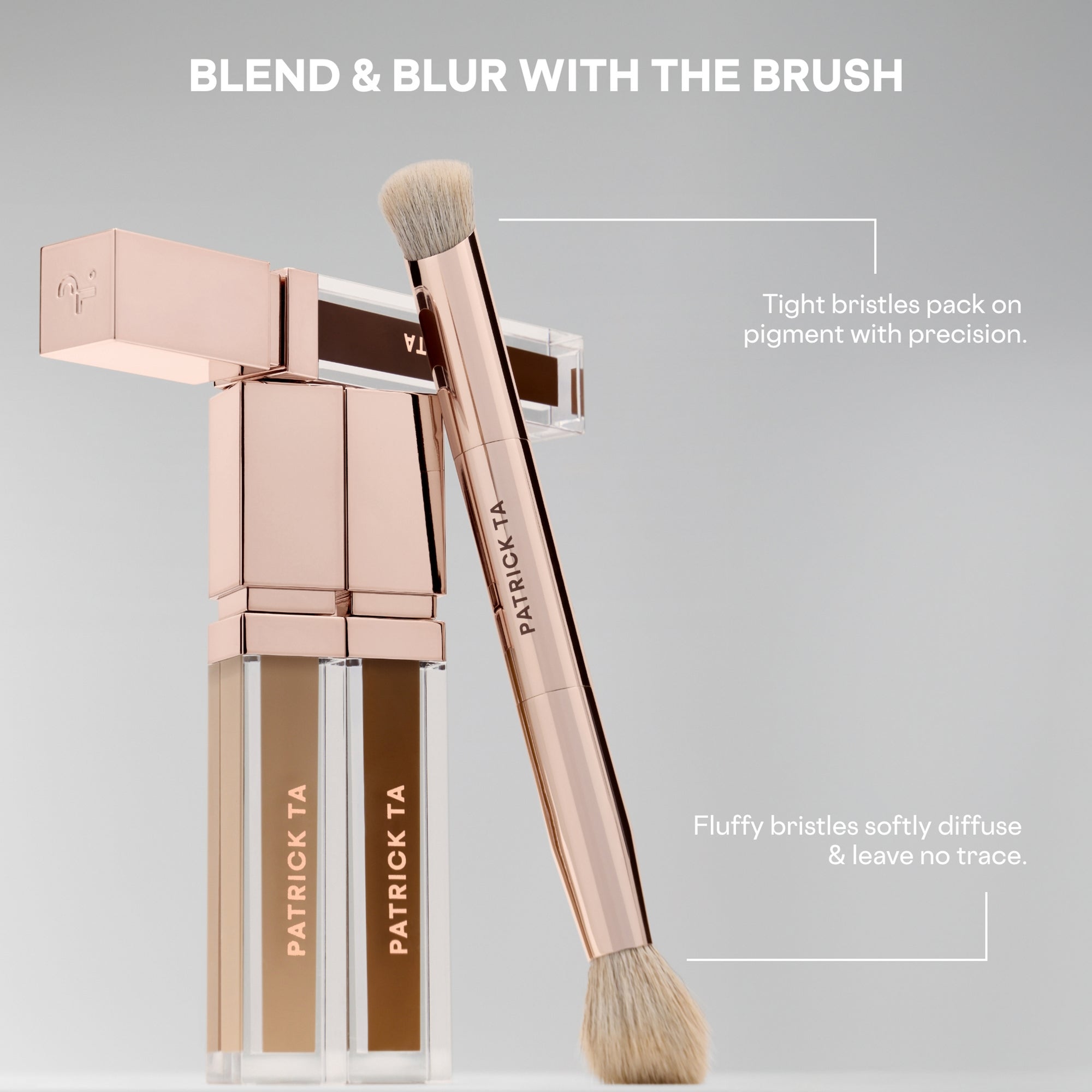PATRICK TA Dual-Ended Concealer Brush | Cult Beauty