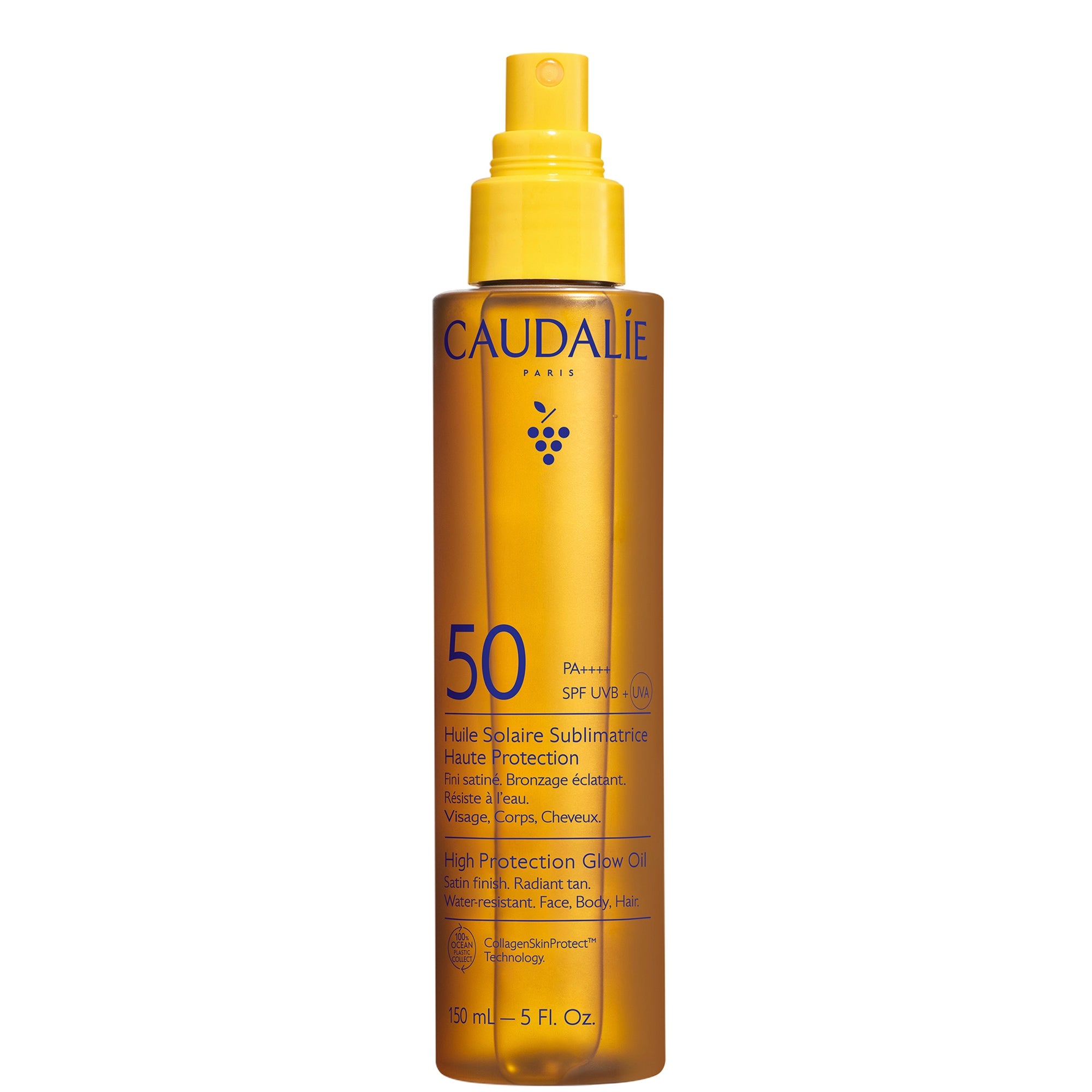 Caudalie High Protection Glow Sun Oil SPF50 for Face, Body & Hair​