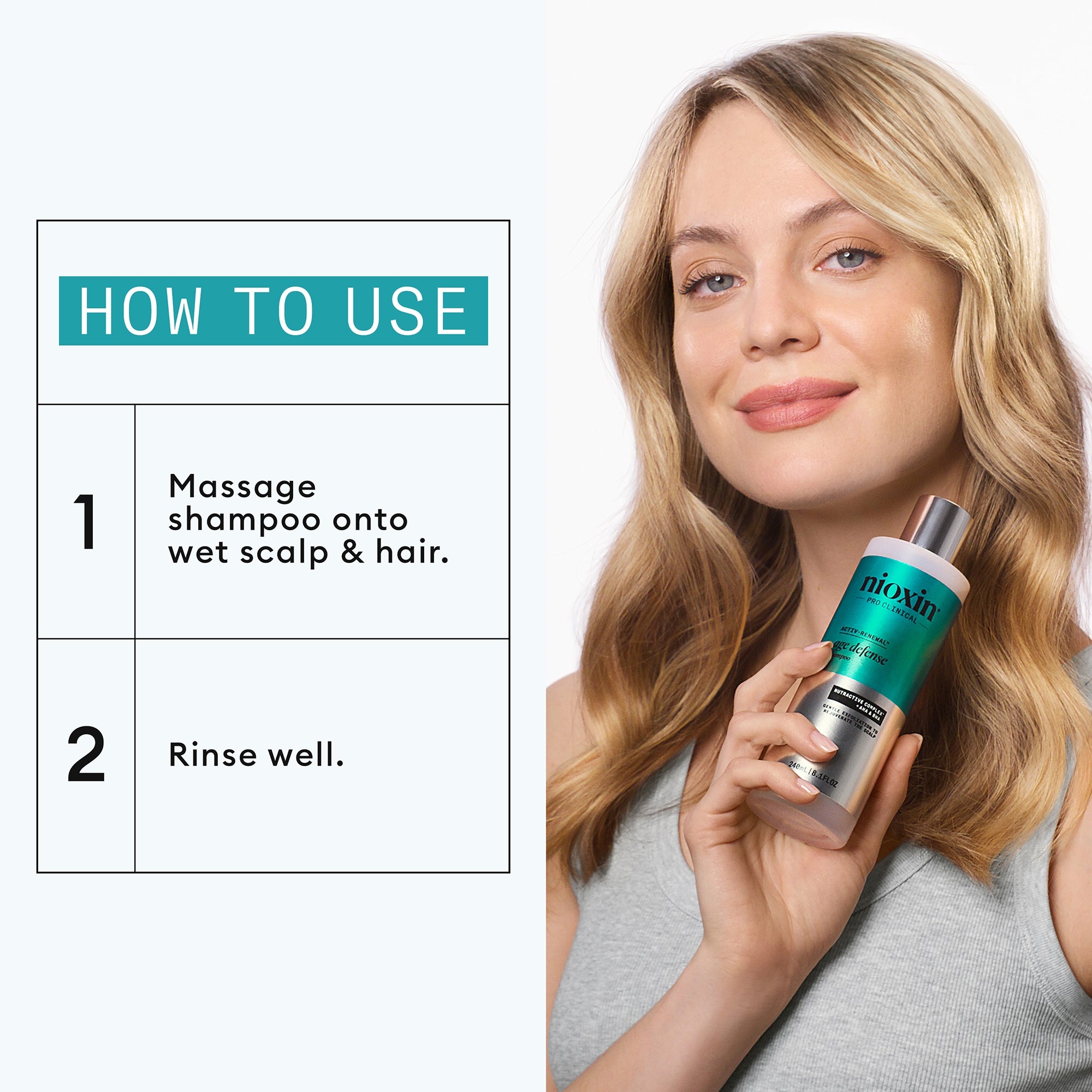 Exclusive Nioxin Pro Clinical Age Defense Shampoo 240ml