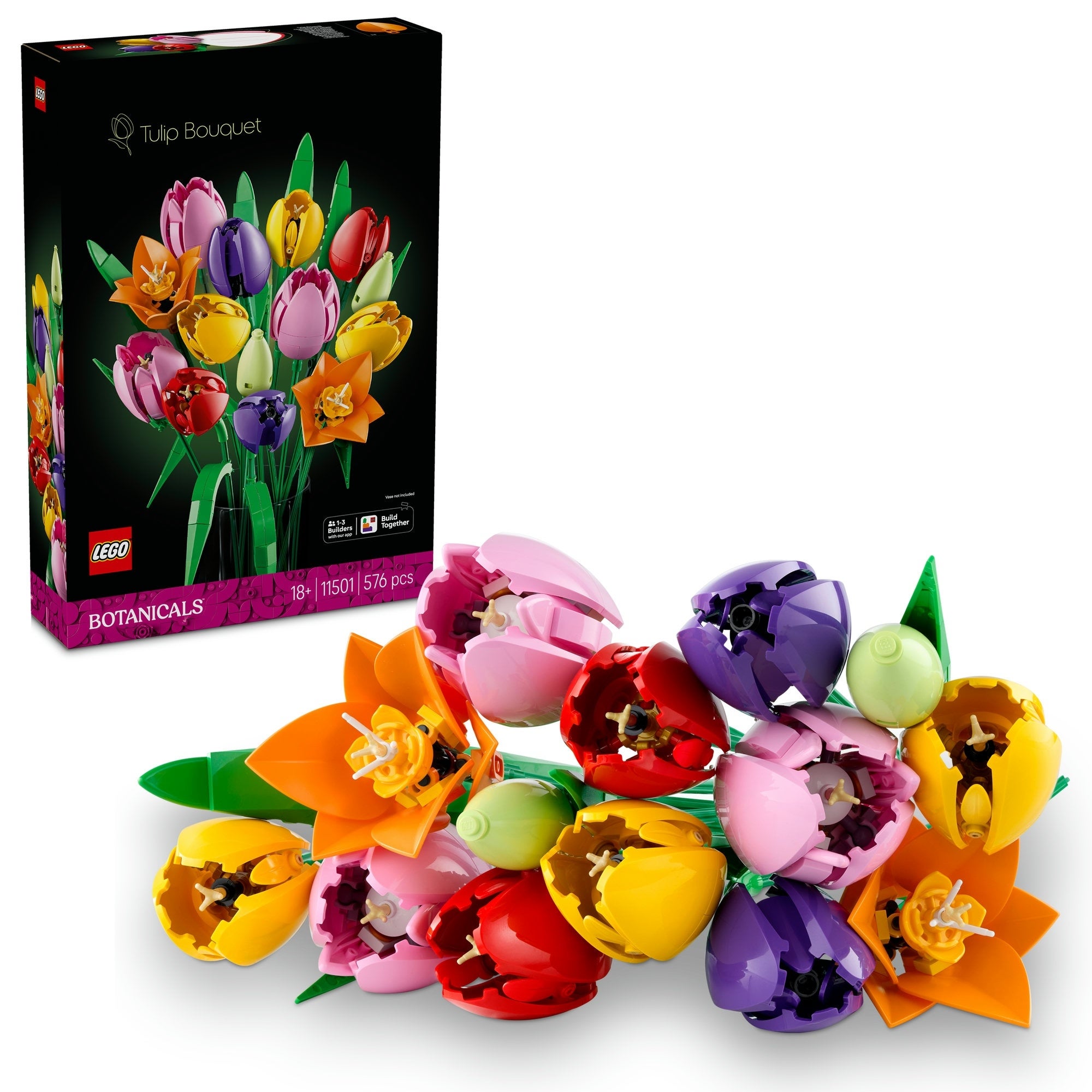 LEGO Botanicals Tulip Bouquet Artificial Flowers Set 11501 | Zavvi UK