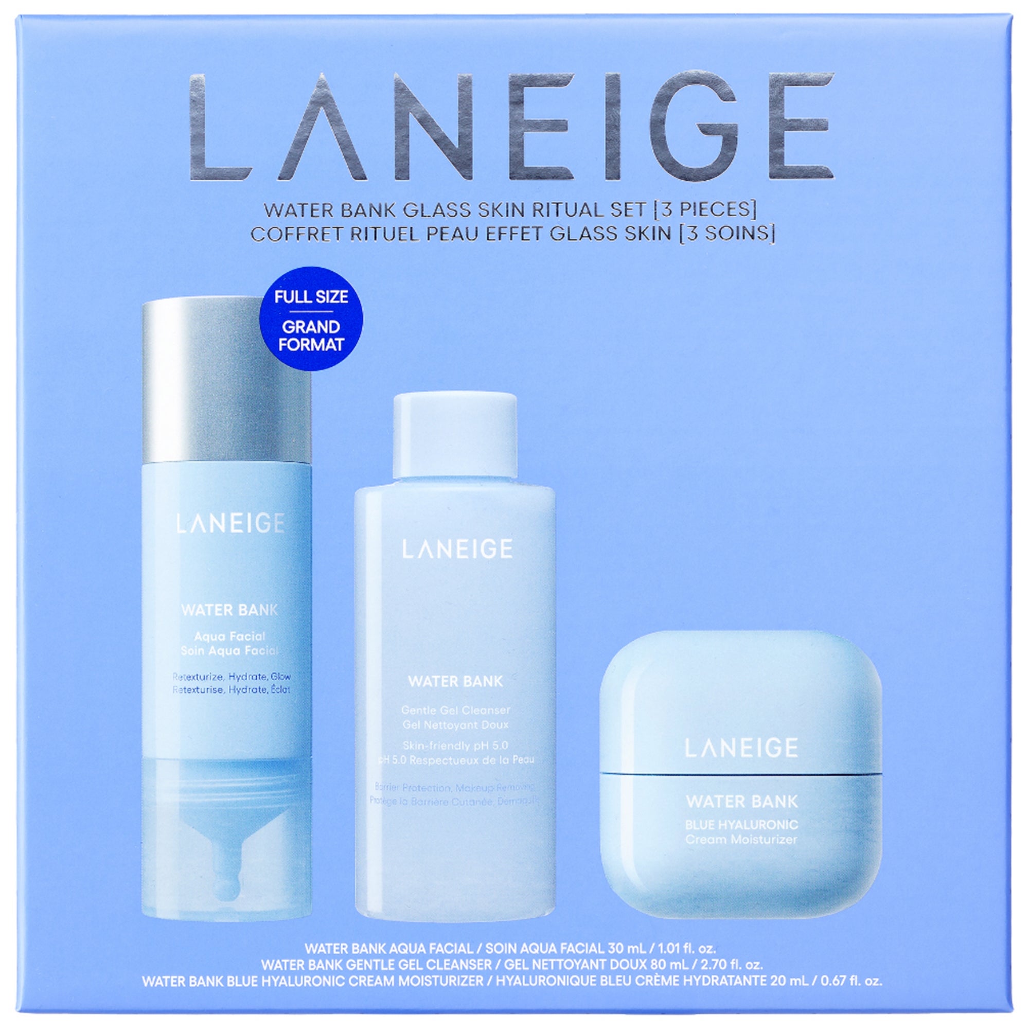 LANEIGE Water Bank Glass Skin Ritual Set | Cult Beauty