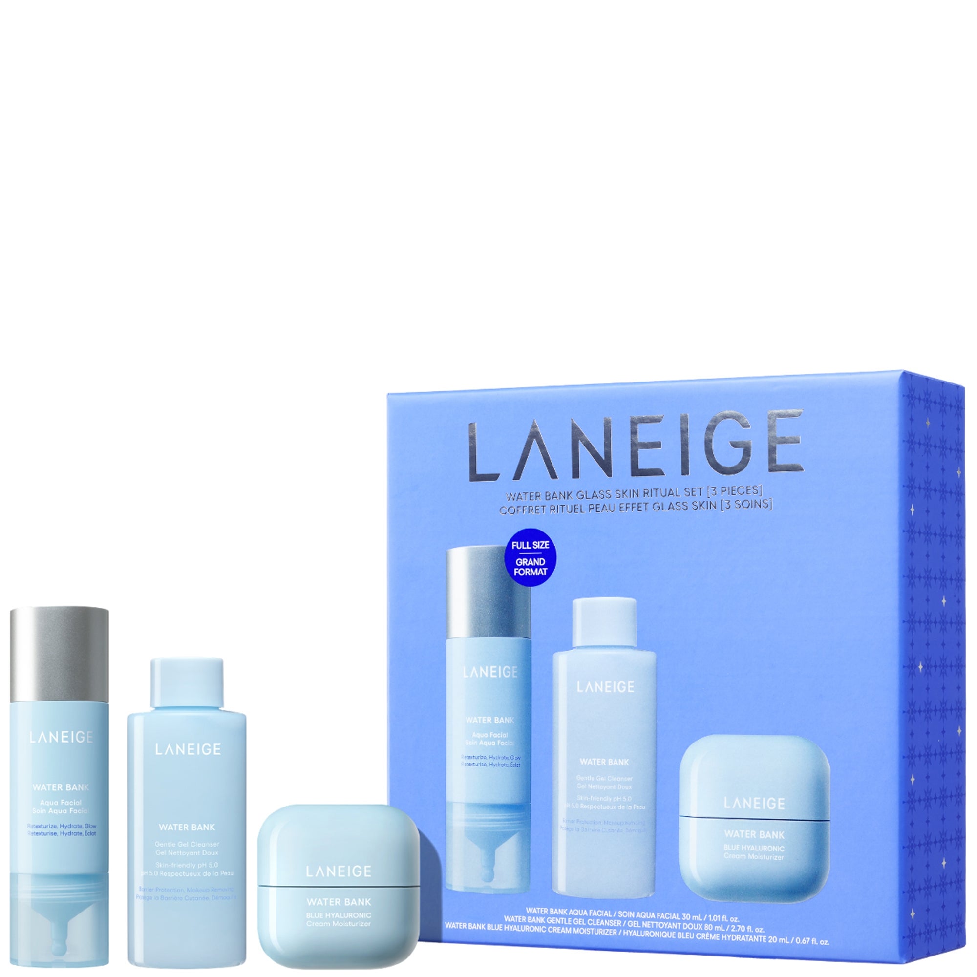 【新品未開封】SUBLIMAGE SKINCARE TOTAL SET LANEIGE Water Bank Glass Skin Ritual Set | Cult Beauty