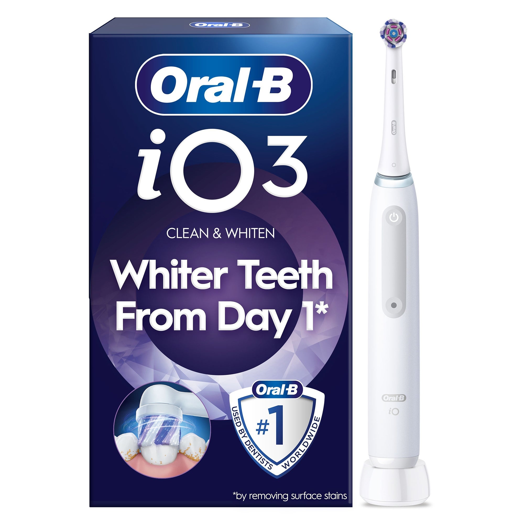Oral B iO6 White Alabaster & Pink Sand Electric Toothbrush Duo