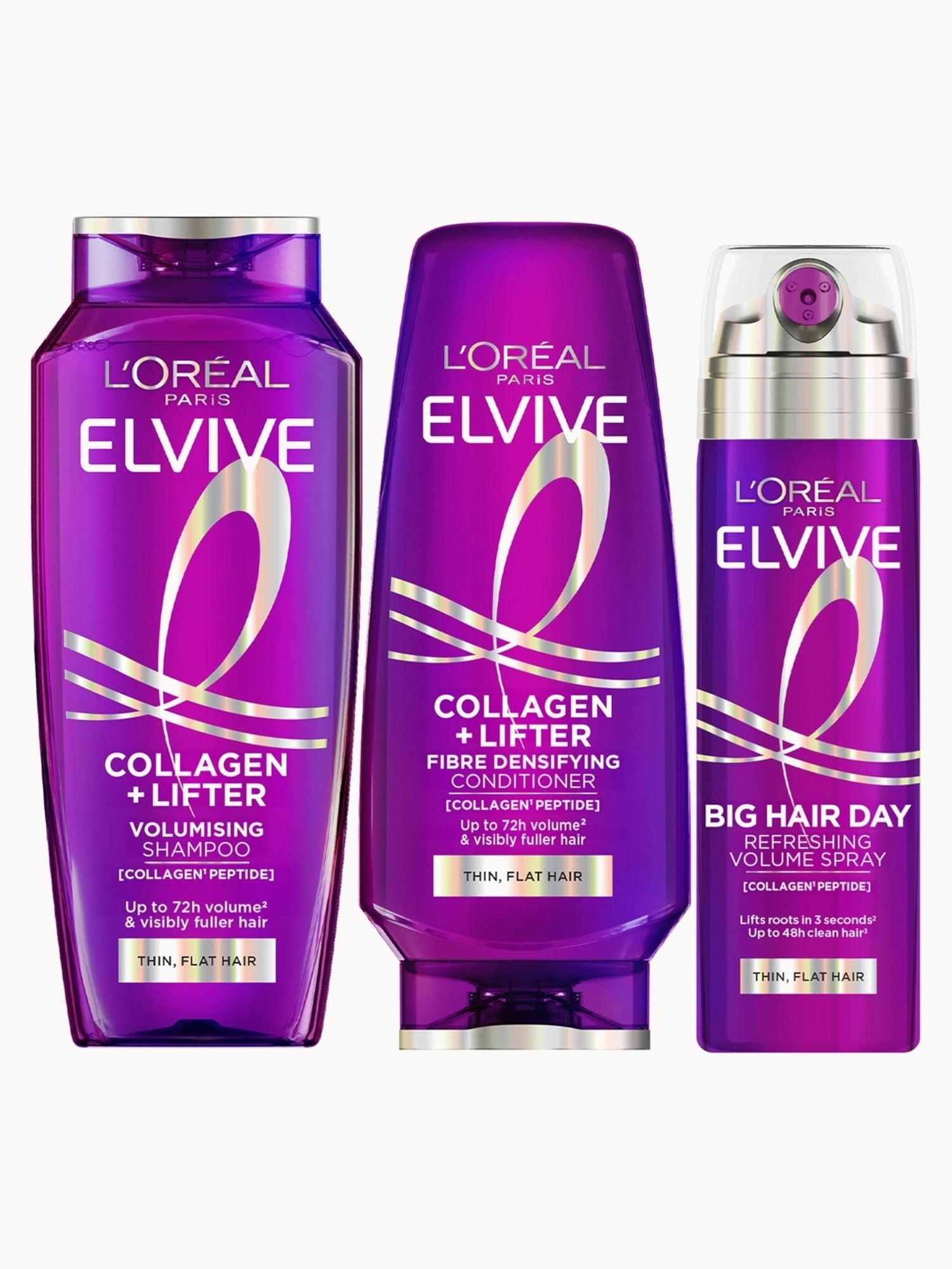 L'Oréal Paris Elvive Collagen Lifter Volumising 3-Step Bundle