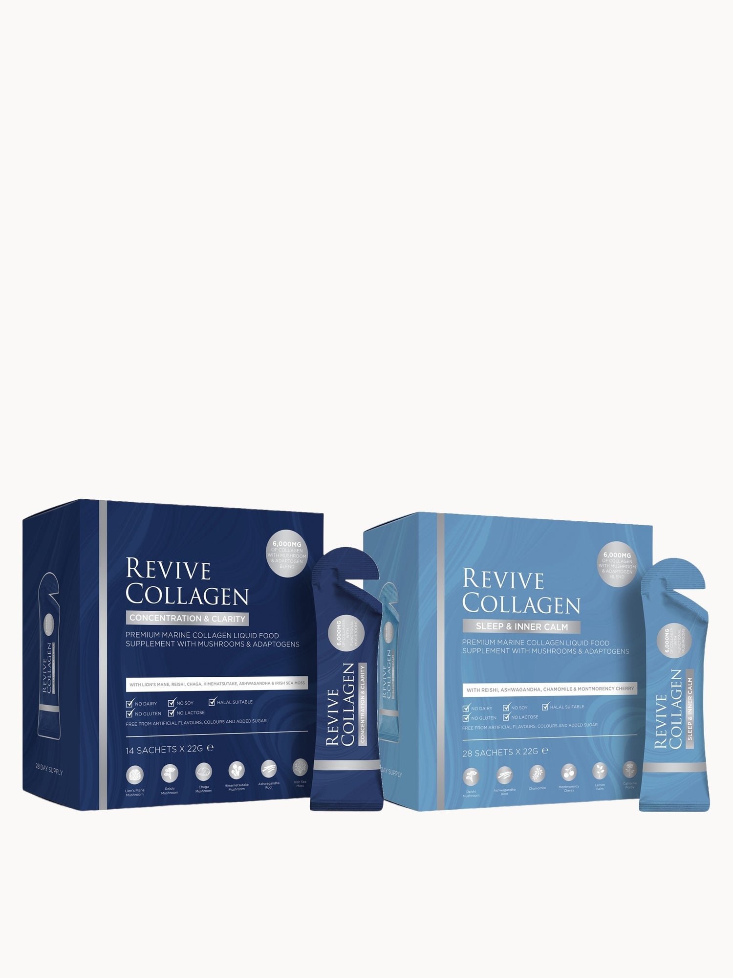 Revive Collagen Nootropics Day & Night Bundle (2 x 28 Sachets)