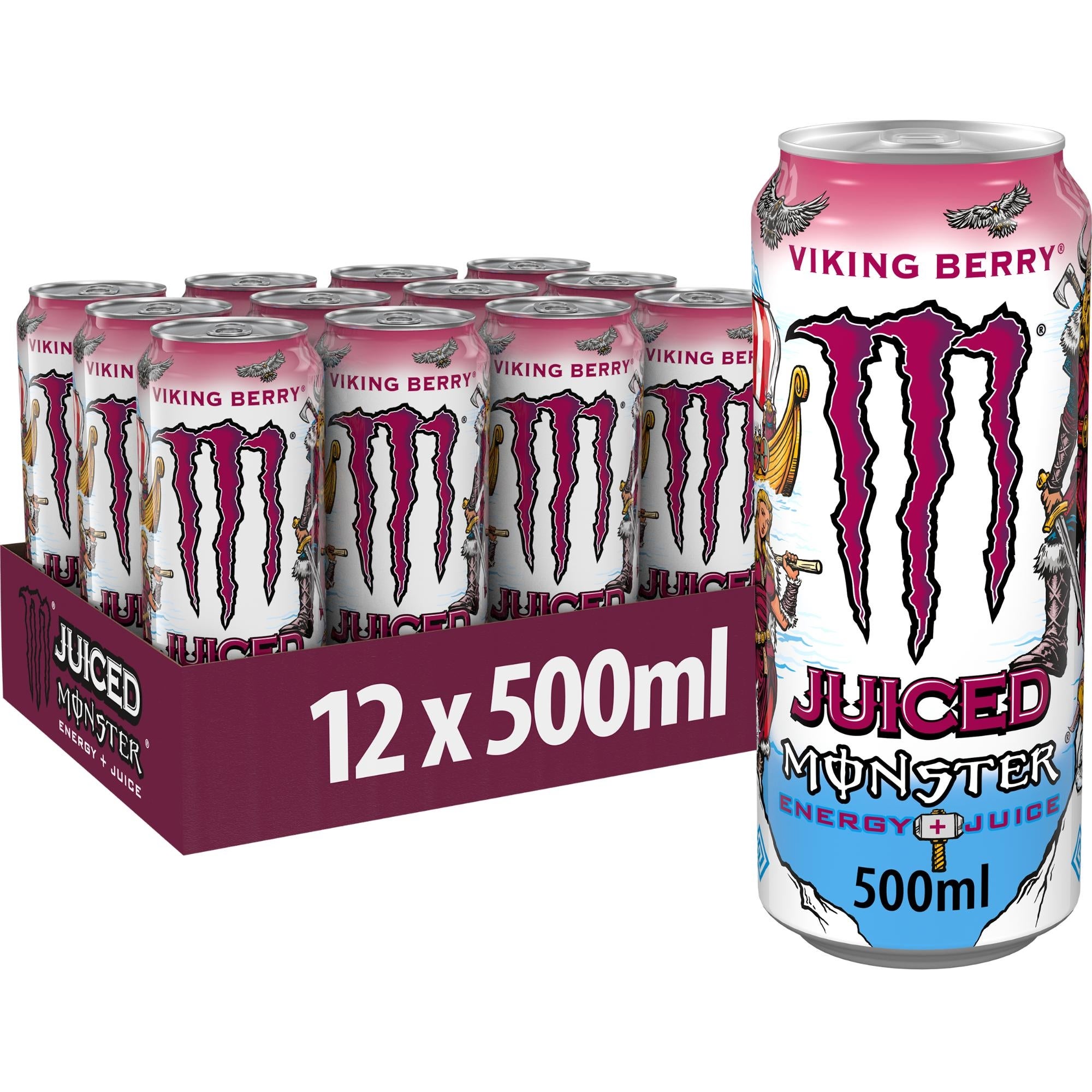 Monster Energy Drink Viking Berry 12 x 500ml | Your Coca-Cola UK