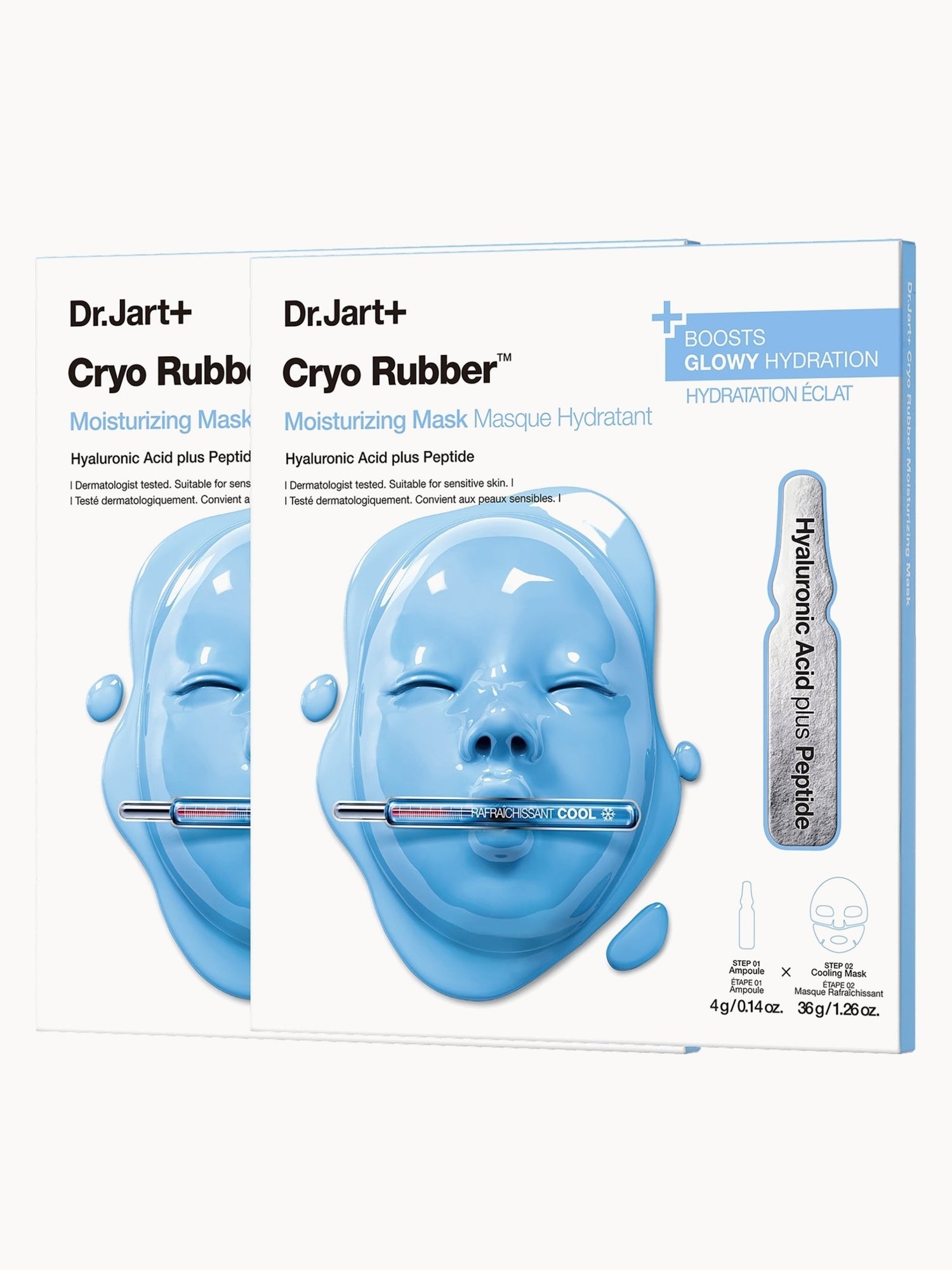 Dr.Jart+ Cryo Rubber Moisturizing Hydrogel Face Mask with Hyaluronic Acid (2 Pack)
