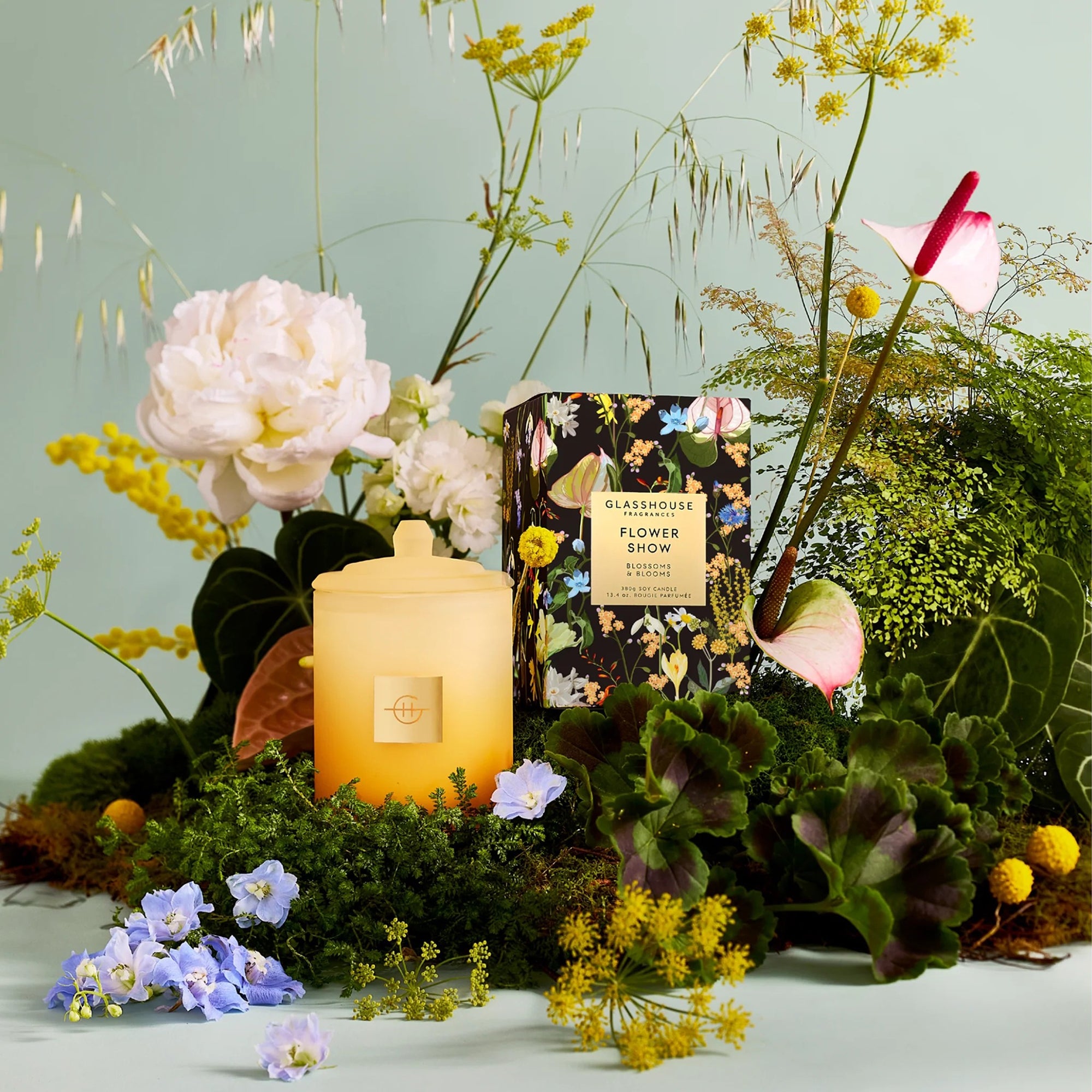 Glasshouse Fragrances Flower Show Triple Scented Candle 13.4 oz